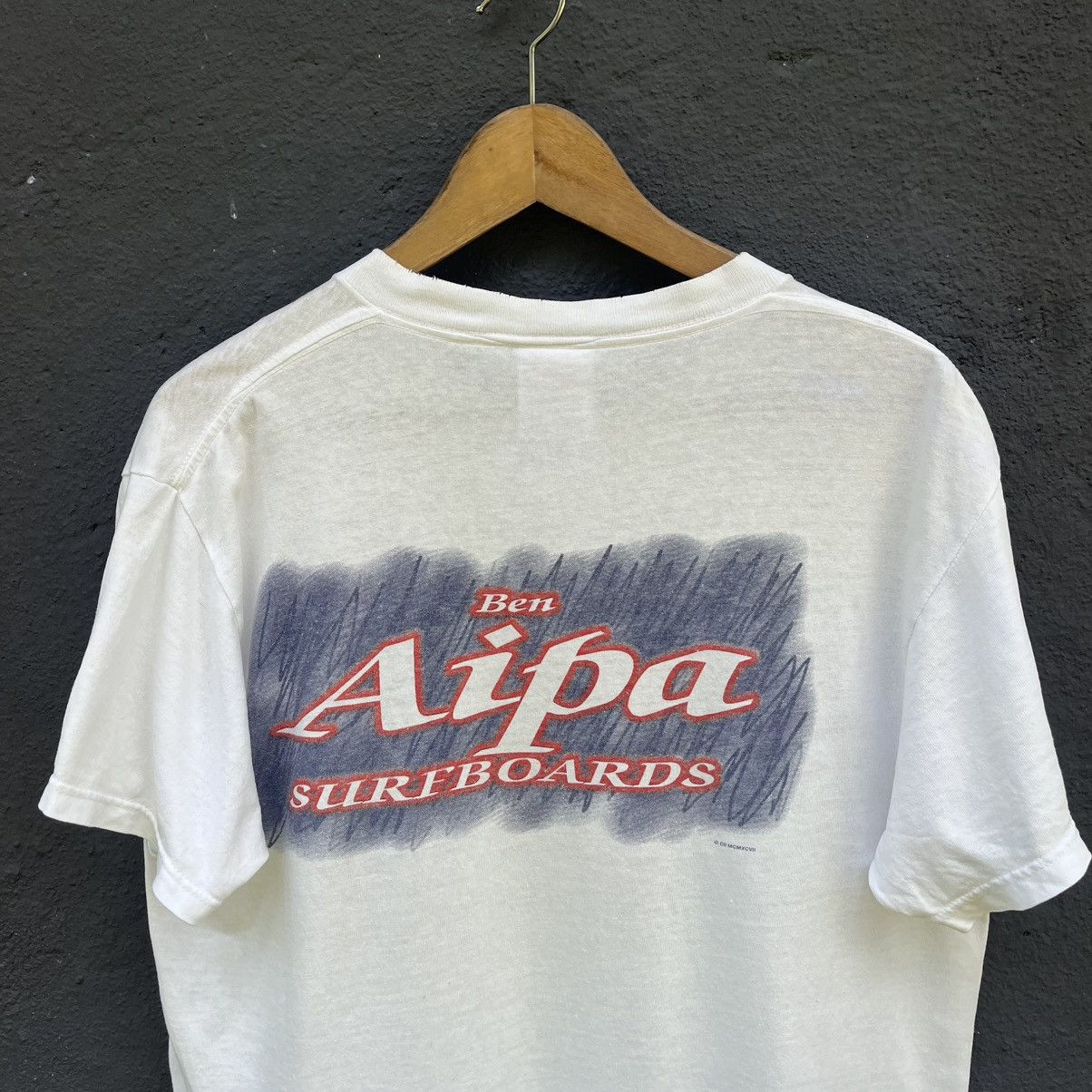 Sun Surf Thrashed 90s Aipa Surfboard Surfing Brand Tee Size US M / EU 48-50 / 2 - 2 Thumbnail