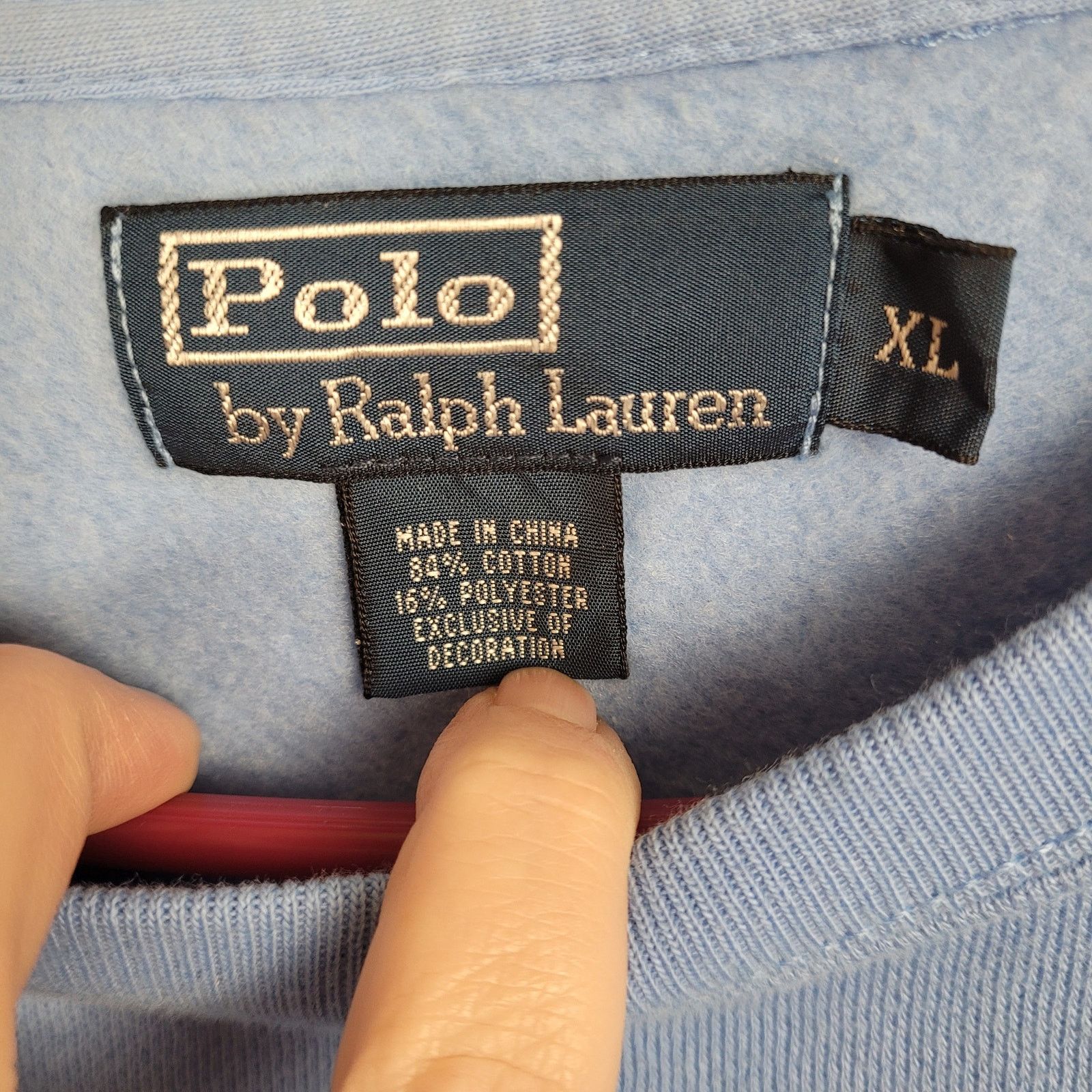Polo Ralph Lauren Vintage Polo Ralph Lauren fleece bristol blue sweatshirt XL Size US XL / EU 56 / 4 - 3 Thumbnail