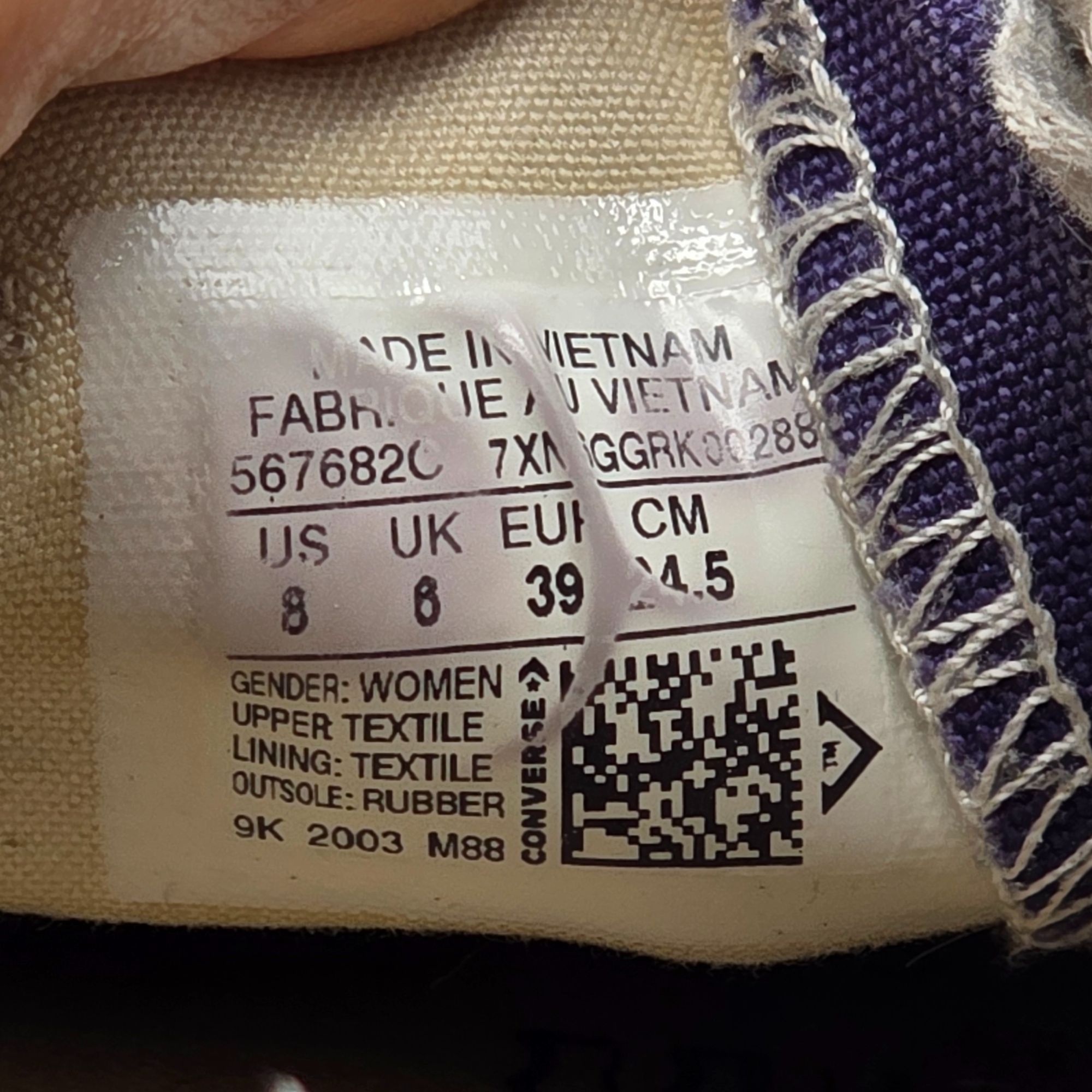 Converse Converse Chuck Taylor All Star Lift Ox Womens Size 8 Purple Size US 8 / IT 38 - 6 Thumbnail