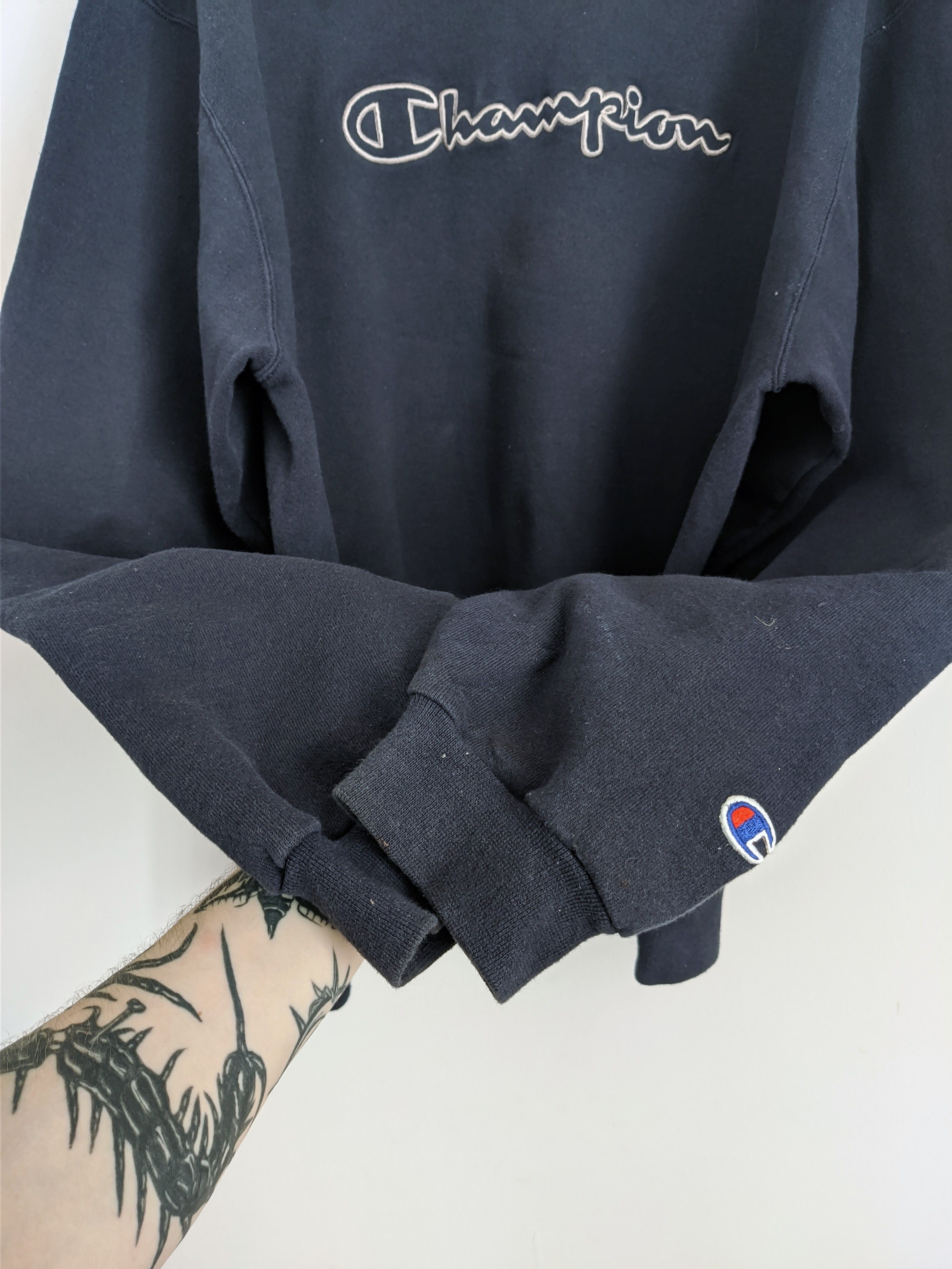 Champion Vintage Champion sweatshirt embroidered logo y2k 90s Size US XL / EU 56 / 4 - 5 Thumbnail