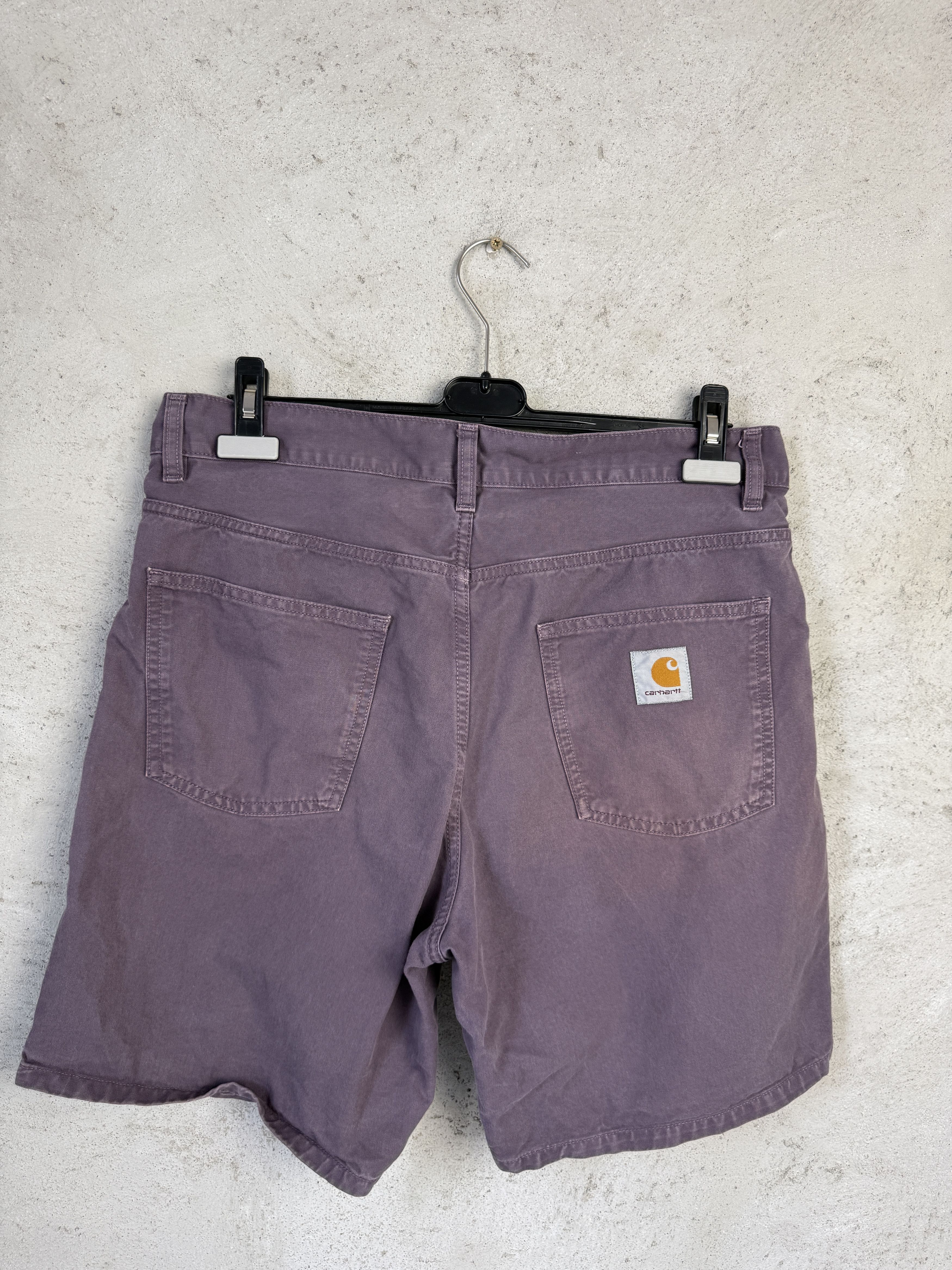 Carhartt Wip Carhartt WIP Newel Short denim jeans pants skate rap Size US 33 - 1 Thumbnail