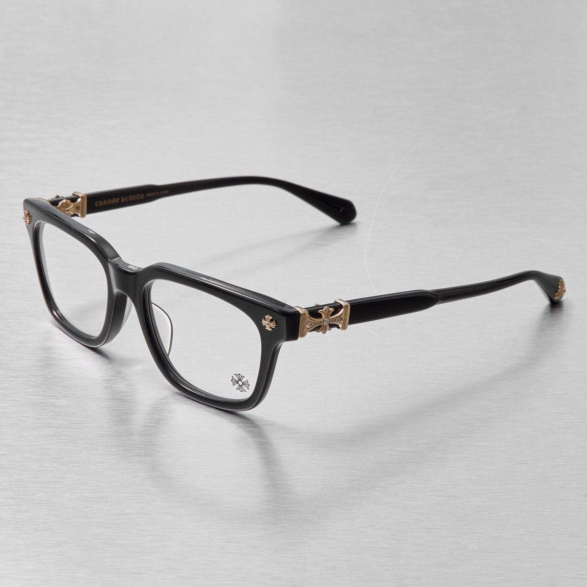 Chrome Hearts CHROME HEARTS COX UCKER BLACK -18KGP DIAMOND BOY GLASSES Size ONE SIZE - 2 Thumbnail