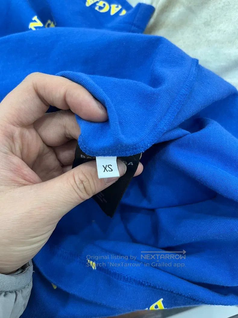 Balenciaga Balenciaga Full Logo Short Sleeve Top Size US XS / EU 42 / 0 - 3 Thumbnail