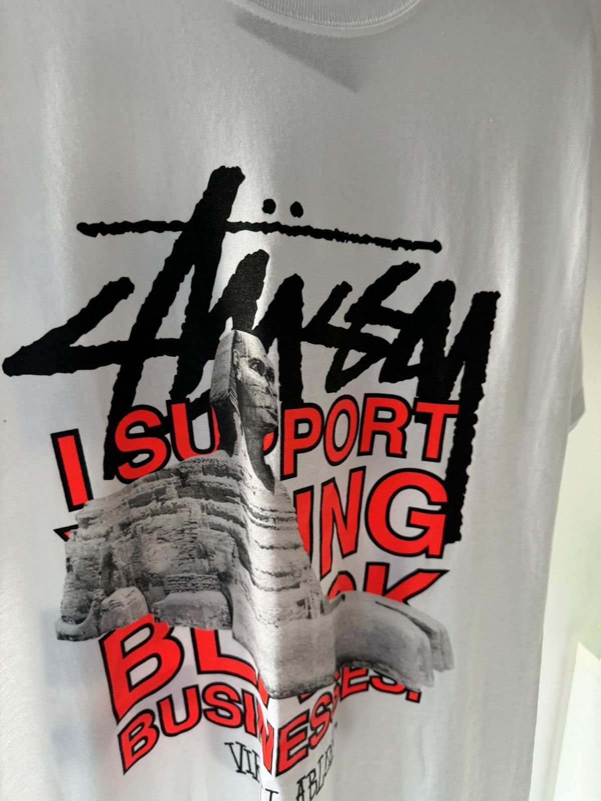Stussy Stussy x Virgil Abloh (Off-White) tee white Size US M / EU 48-50 / 2 - 8 Thumbnail