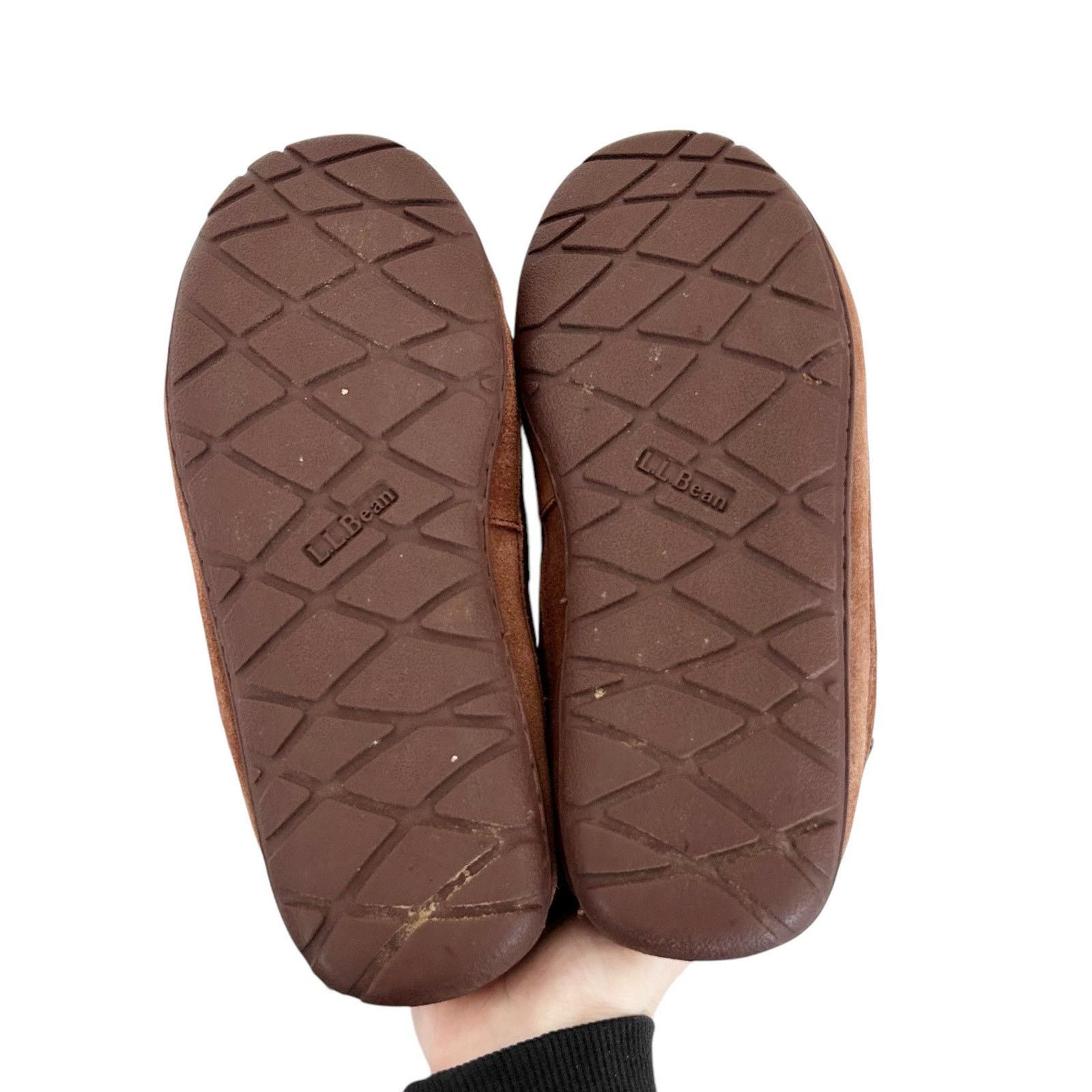 L.L. Bean LL Bean Brown Suede Moccasins Slippers Sz 8 Size US 8 / IT 38 - 6 Thumbnail