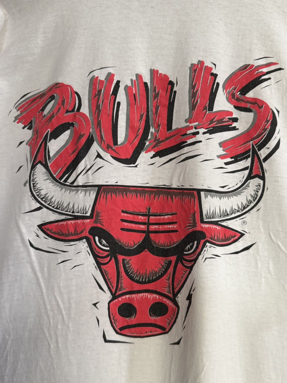 NBA Vintage 90s Chicago Bulls Magic Johnson Nba Tee Size US XL / EU 56 / 4 - 7 Thumbnail