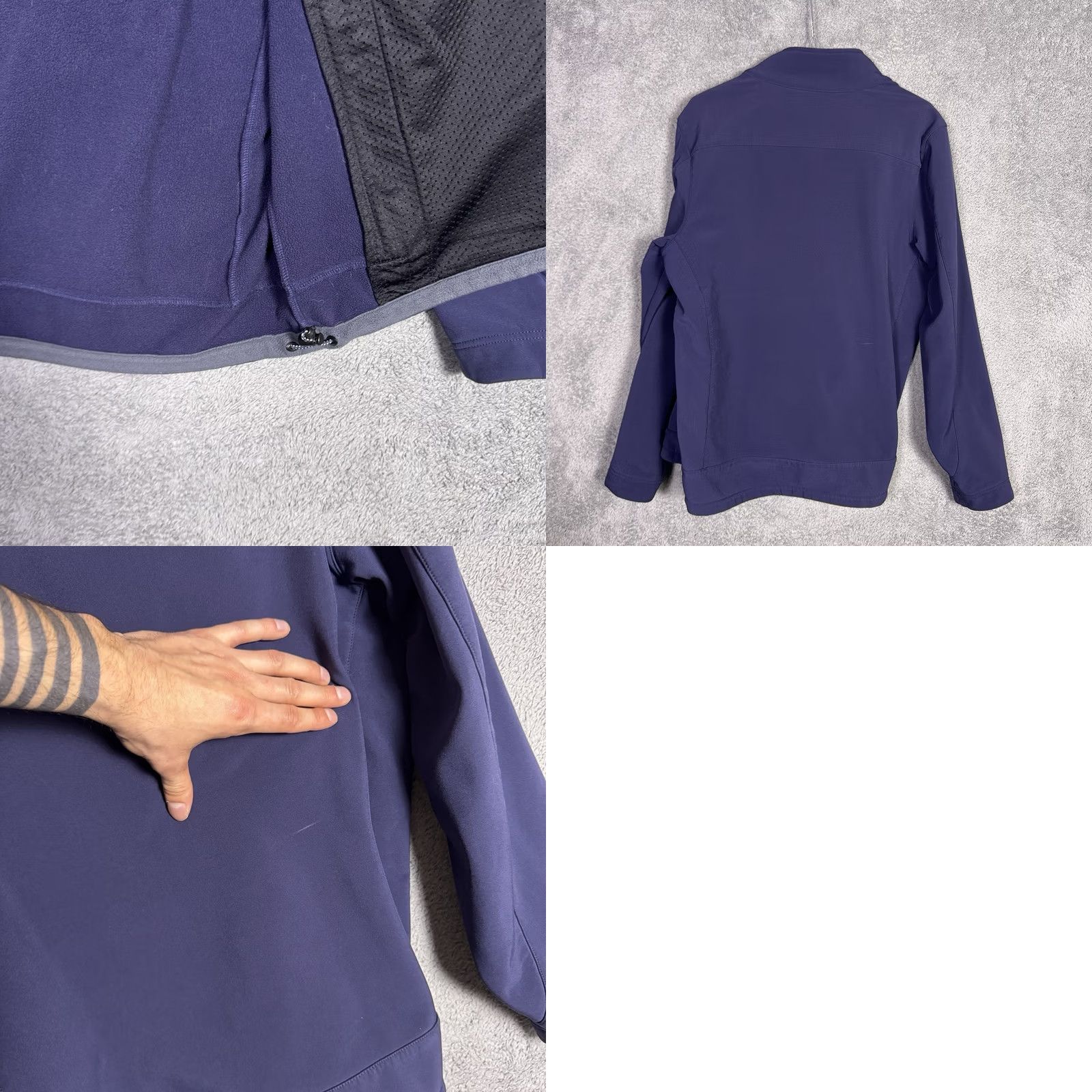 Vintage L.L. Bean Jacket Mens S Full Zip Soft Shell Outdoor Hiking Tech Camping OHHR8 Blue Wall Street Logo Zipper Windbreaker Mid-Length Casual Travel Mens Size US S / EU 44-46 / 1 - 8 Thumbnail