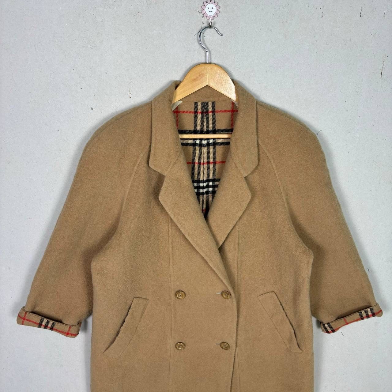 Burberry Vintage Burberry New Wool Double Breasted Camel Coat Size US M / EU 48-50 / 2 - 4 Thumbnail