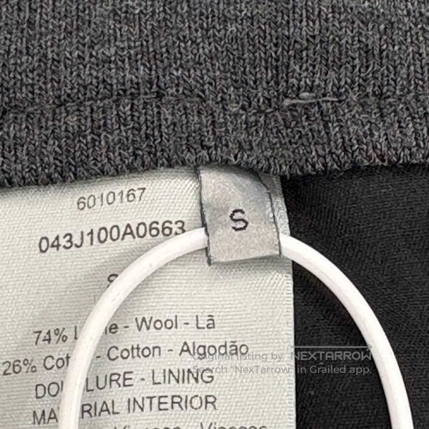 Dior Dior sizeS Pin-tipped wool striped trousers Size 34R - 6 Thumbnail