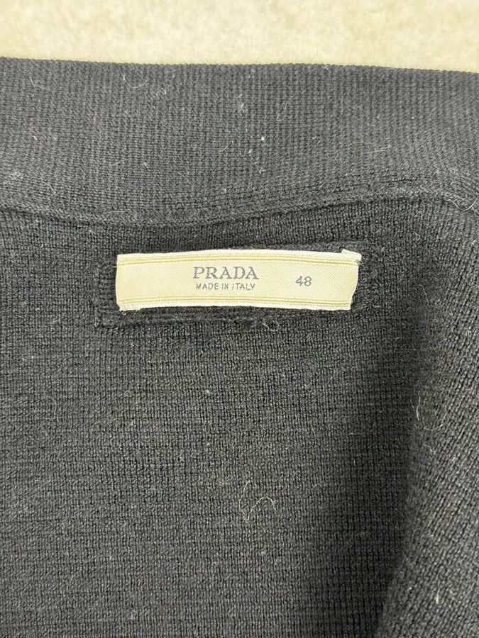 Prada AW2010 Prada Black Wool Cozy Zip-up Sweater Size US S / EU 44-46 / 1 - 9 Thumbnail