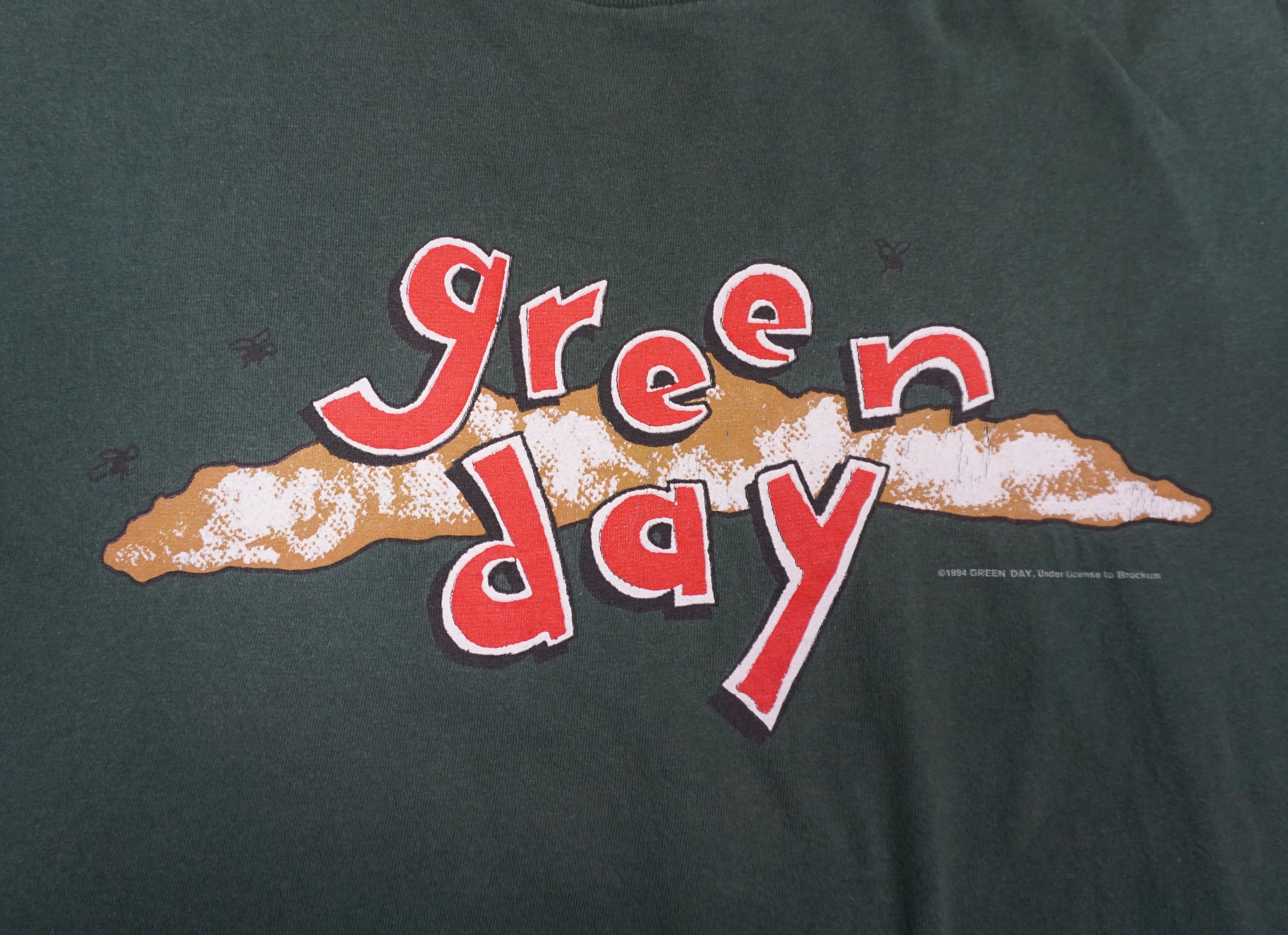 Band Tees × Brockum × Vintage 90's Greenday Dookie T-shirt Size US L / EU 52-54 / 3 - 2 Thumbnail