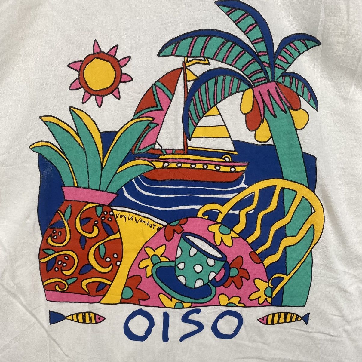Vintage Bnwt Vintage 90's VIVA LA WOMBAT Australia Oiso ArtTee Shirt Size US L / EU 52-54 / 3 - 2 Thumbnail