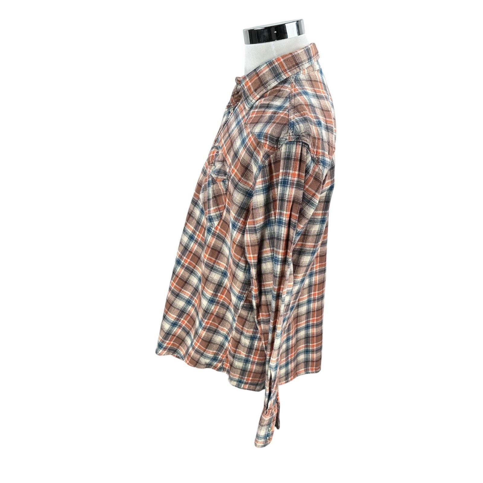 Wrangler Vtg Wrangler Flannel Shirt Men’s M Brown Plaid Pearl Snap Size US M / EU 48-50 / 2 - 5 Thumbnail