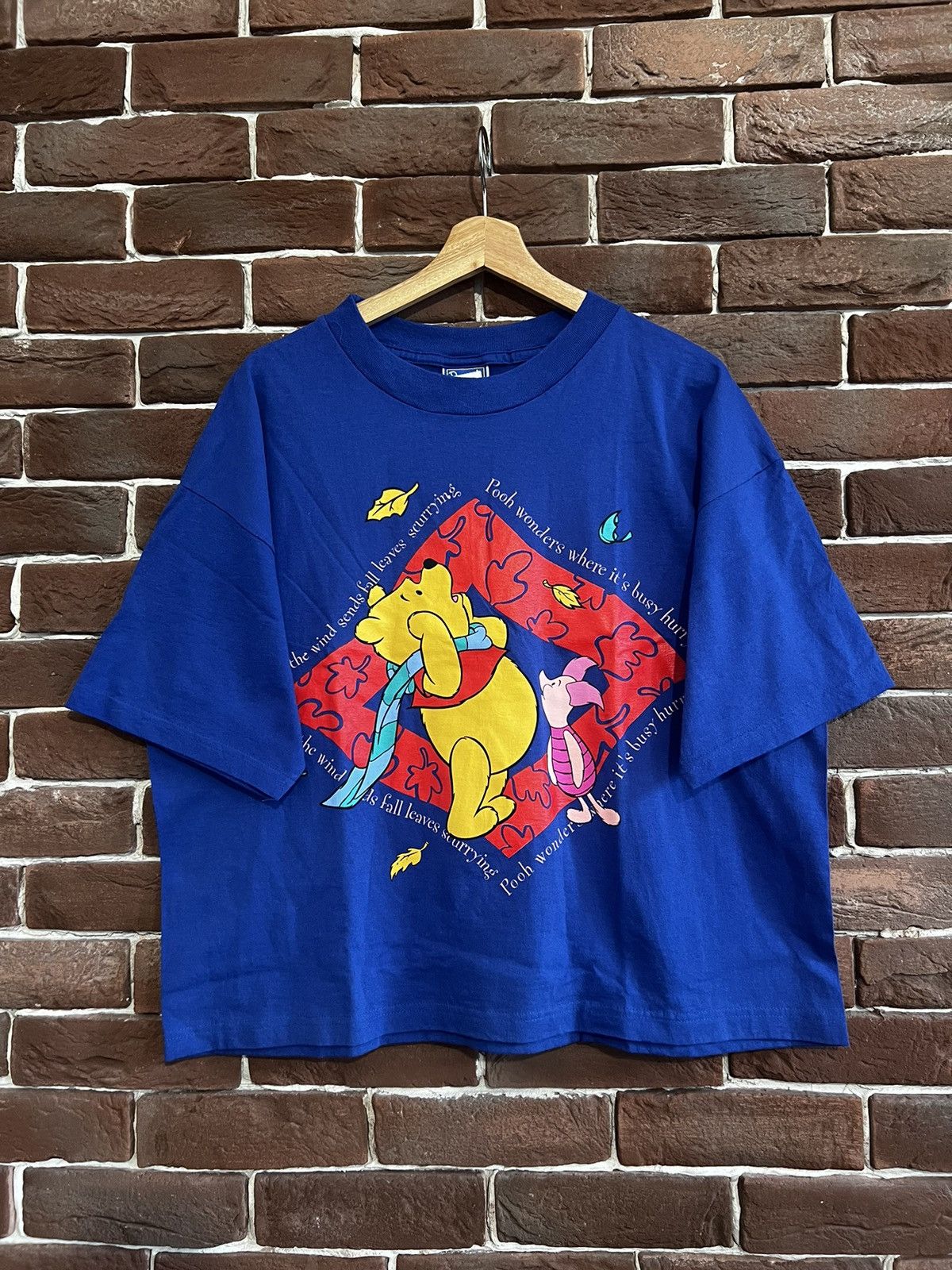 Band Tees Rare Vintage Winnie The Pooh Cartoon Movie Print 90s Tshirt Size US L / EU 52-54 / 3 - 1 Thumbnail