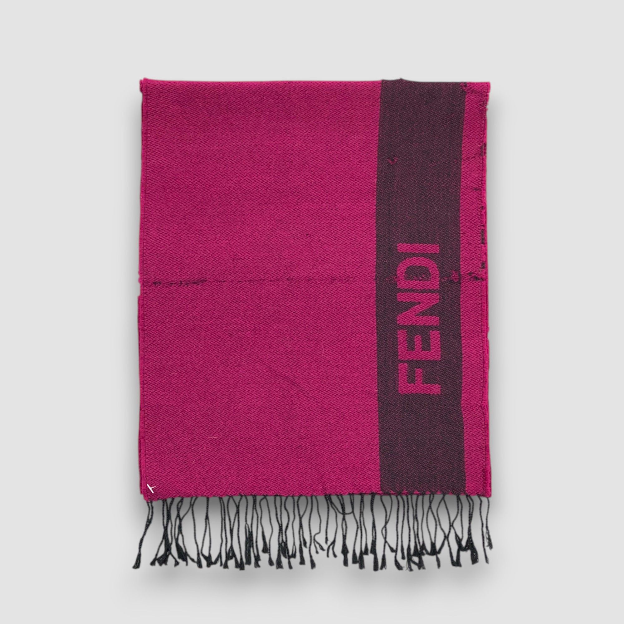 Fendi Vintage Fendi Scarf Muffler FF Fendi Roma Wool Scarves Size ONE SIZE - 3 Thumbnail