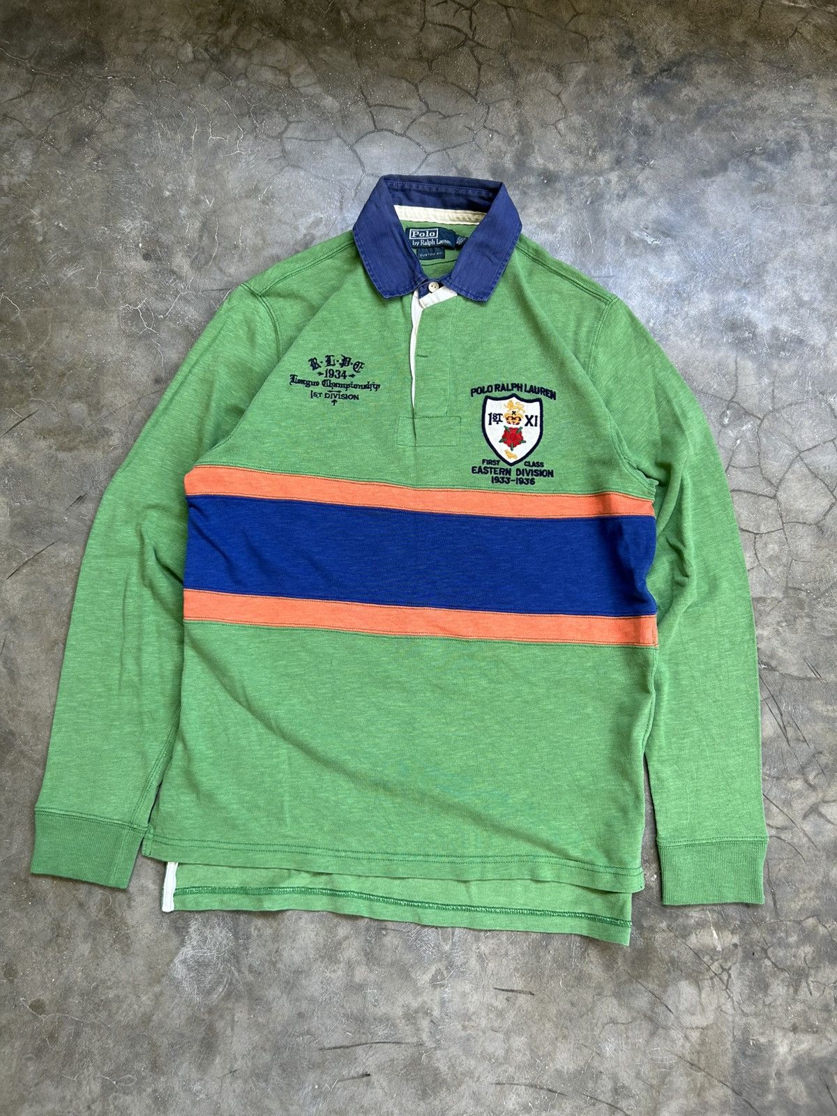 Polo Ralph Lauren 90s Polo Ralph Lauren Rugby Long Sleeve Shirt Size US S / EU 44-46 / 1 - 1 Thumbnail