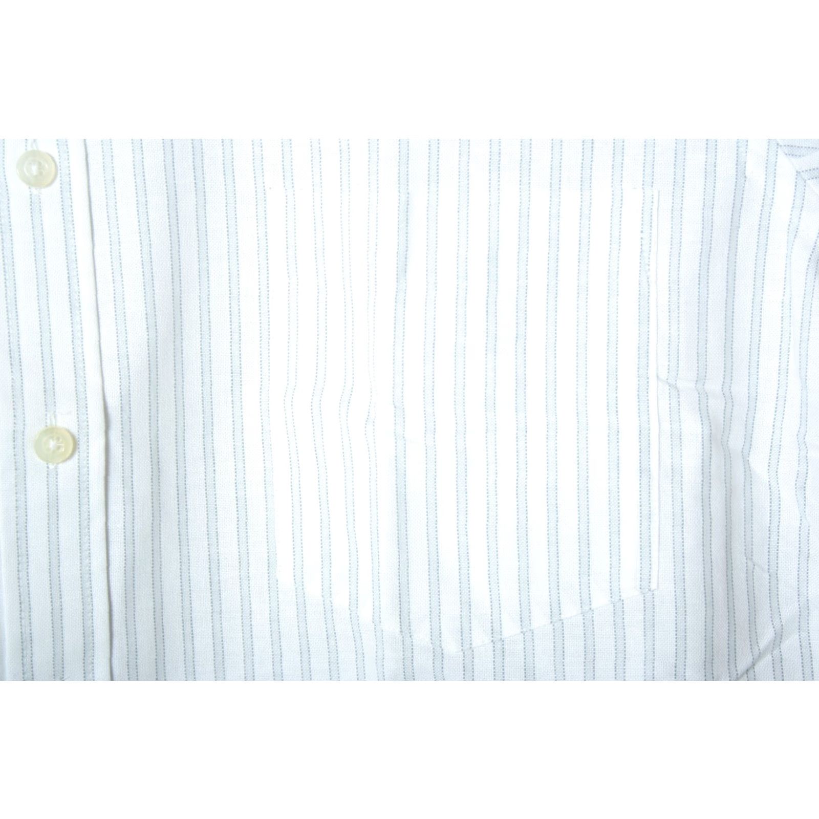 Vintage VINTAGE Geoffery Beene Striped OCBD Button Front Shirt Sz. 15 1/2 x 34/35 Gray White 1980s Mens Shirt Size US S / EU 44-46 / 1 - 5 Thumbnail