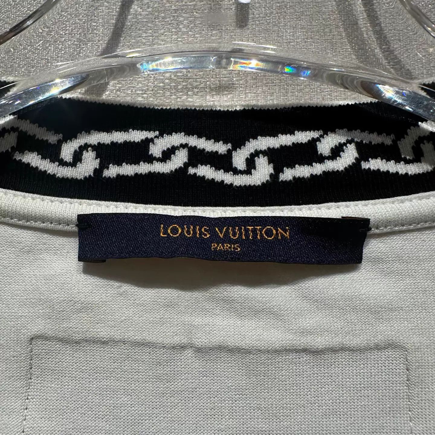 Louis Vuitton LV Black Chain Neck Short Sleeve Tee XL Size US XL / EU 56 / 4 - 3 Thumbnail