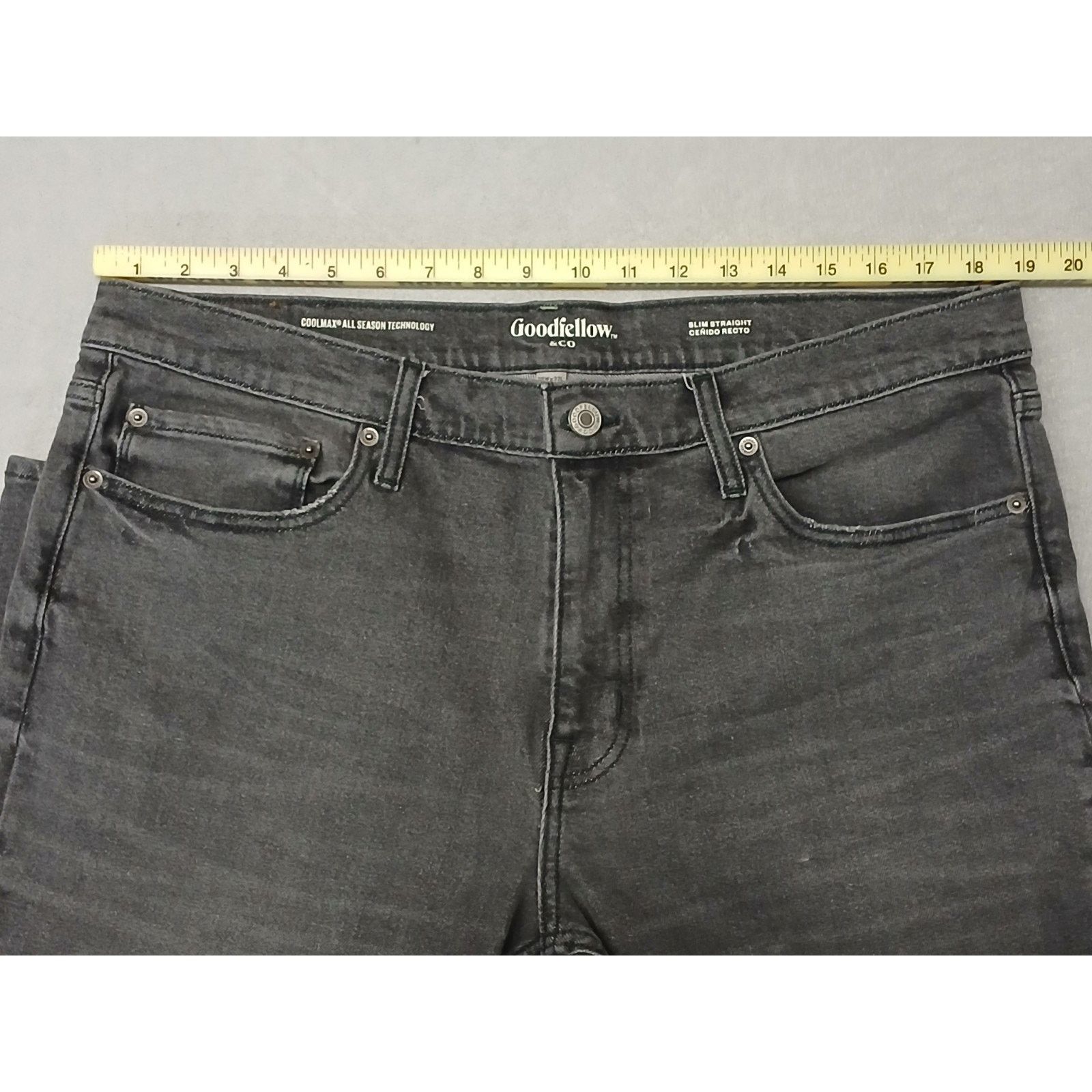Other Goodfellow (38x32) Black Slim Straight Coolmax Chino Jeans Size US 38 / EU 54 - 5 Thumbnail