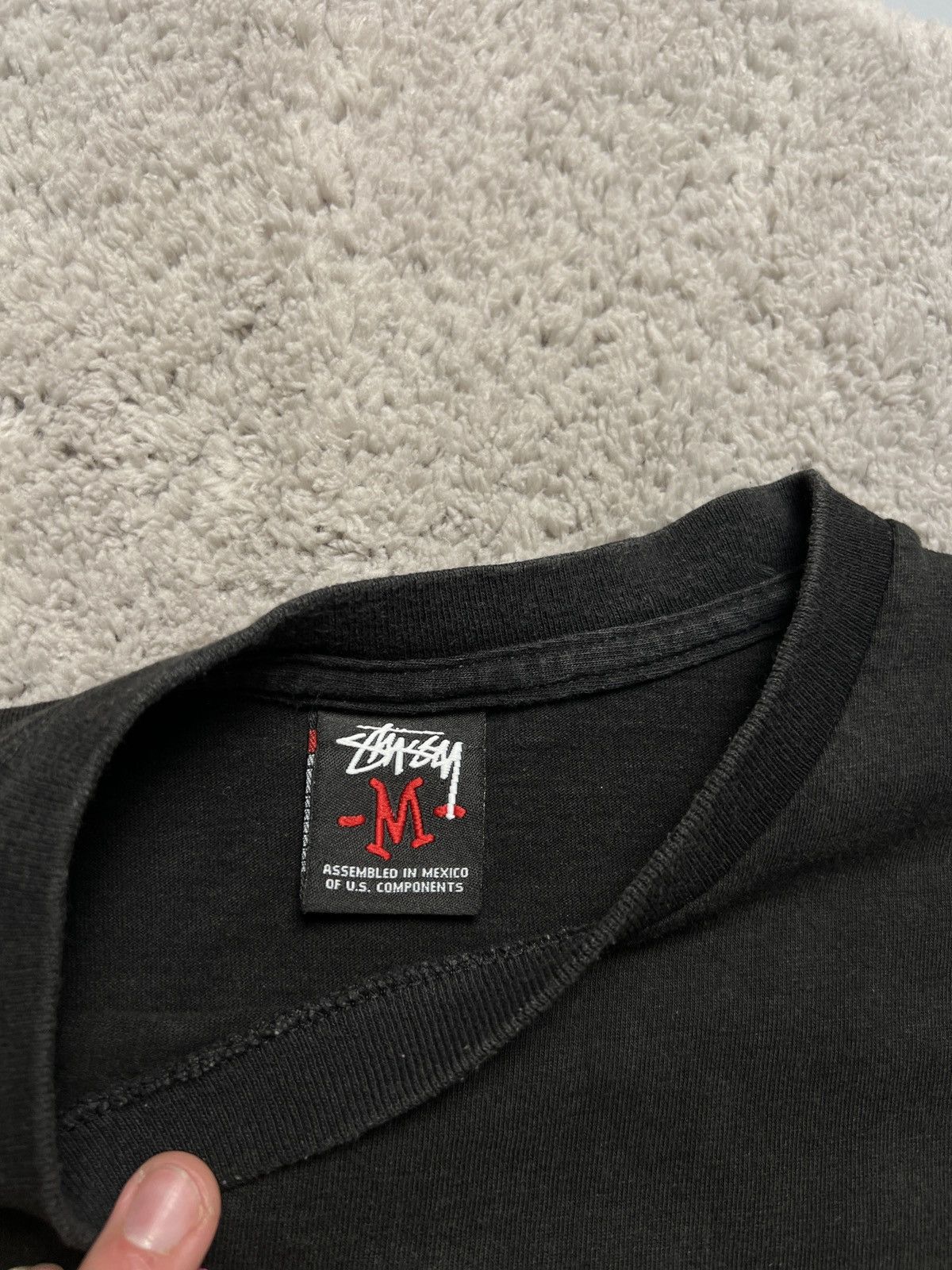 Stussy × Vintage Vintage 2000s Stussy LIVIN XL Black T-shirt Size US M / EU 48-50 / 2 - 5 Thumbnail