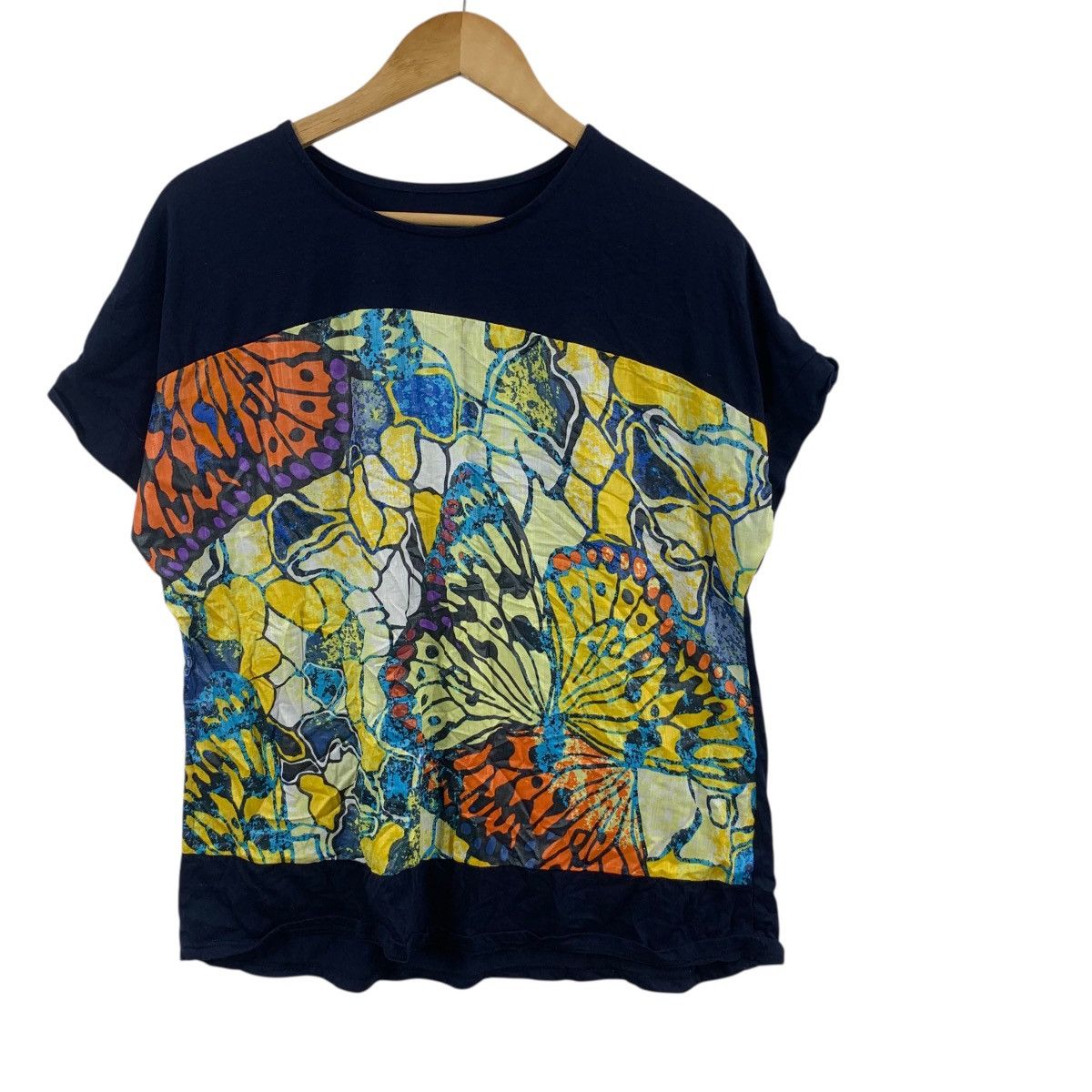 Other ANEEL.K COLLECTION Butterfly Painting Tee Shirt Top Over Size L / US 10 / IT 46 - 4 Thumbnail