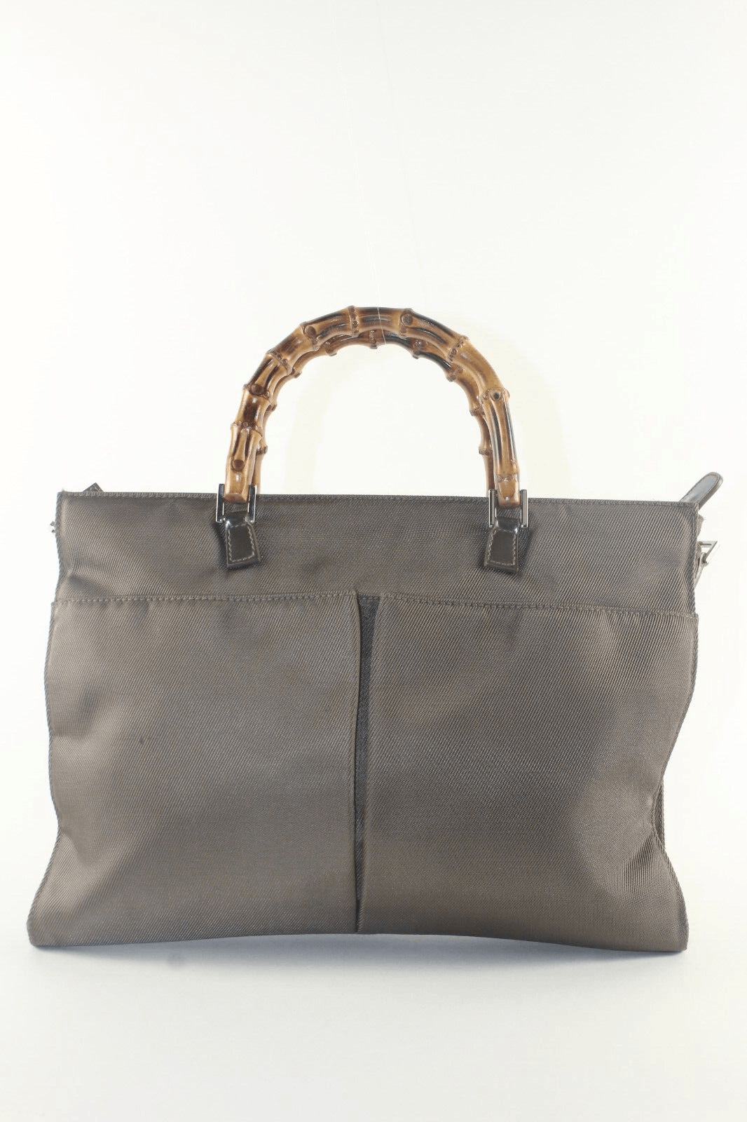 image of Gucci Green Leather 2Way Bamboo 7Gk1129K, Women's