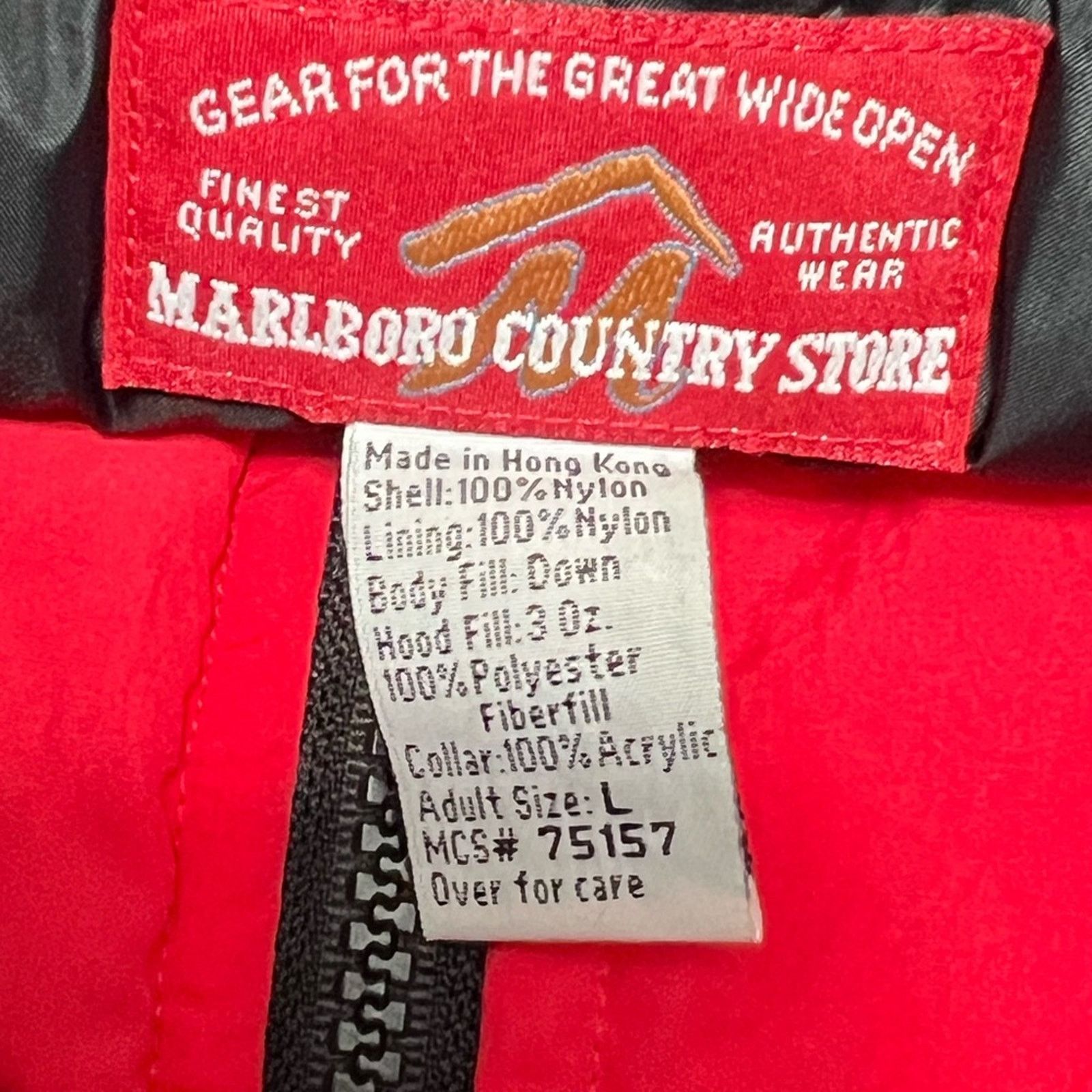 Marlboro Marlboro Red Down Parka Puffer Jacket Vintage 90s Size LARGE Size US L / EU 52-54 / 3 - 8 Thumbnail