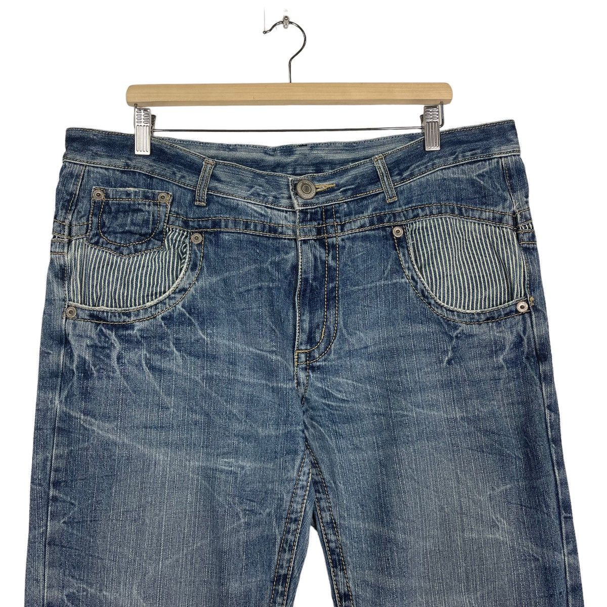 Hysteric Glamour JAPANASE BRAND FLARE DENIM INSPIRED TORNADO MART Size US 40 / EU 56 - 3 Thumbnail