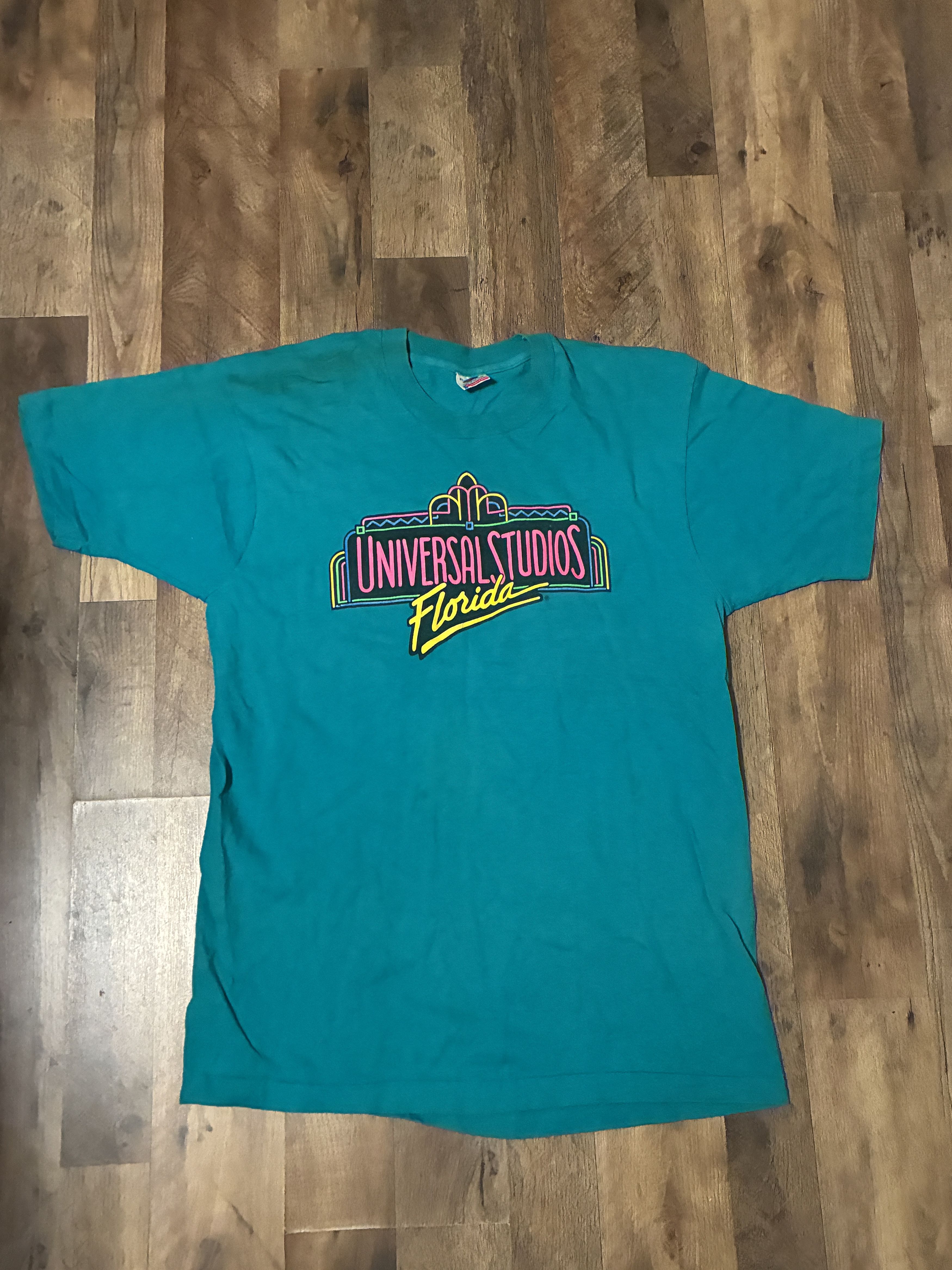 Universal Studios Universal Studios Florida T Shirt Adult XL Blue Teal USA Size US XL / EU 56 / 4 - 1 Thumbnail