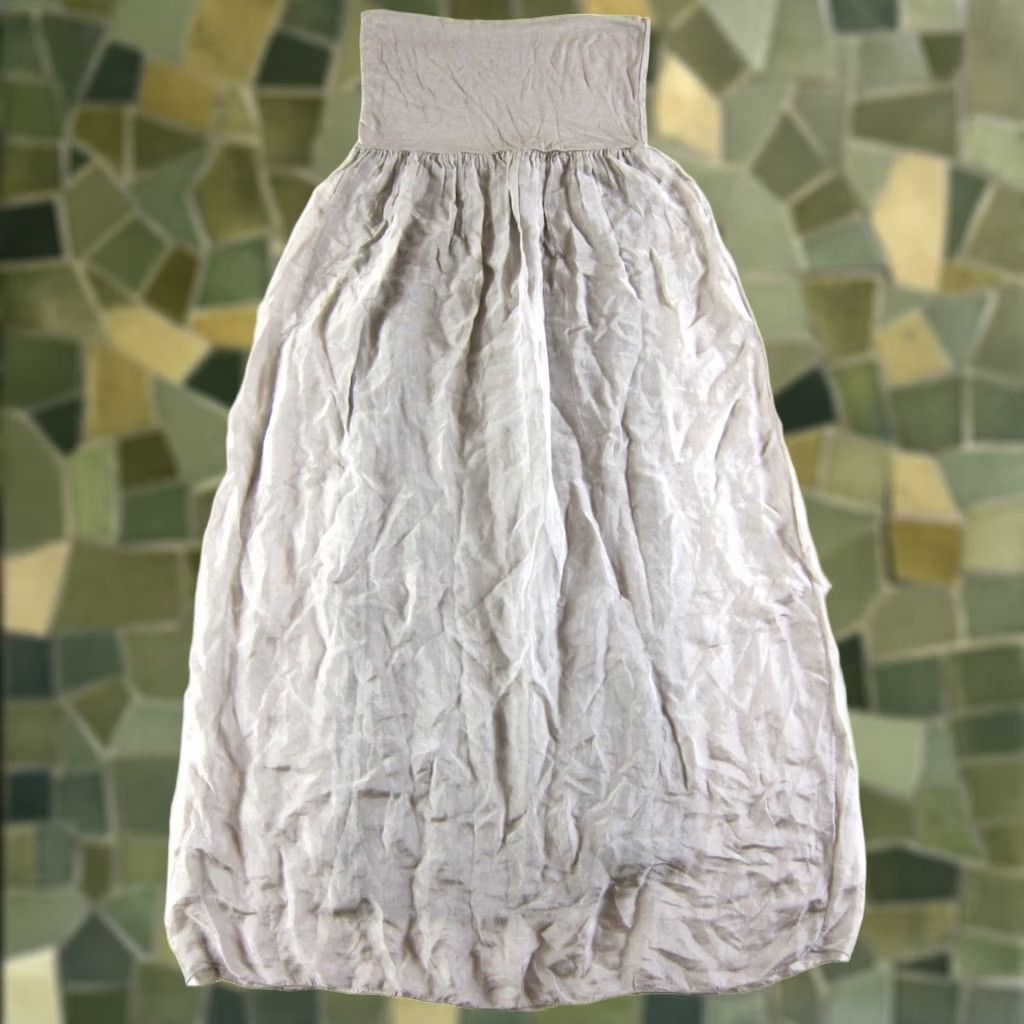 Vintage Mom'S The Word Skirt Womens S Gray Silk Blend Grey Long Maxi Maternity Pregnancy Size Size 28" / US 6 / IT 42 - 1 Thumbnail