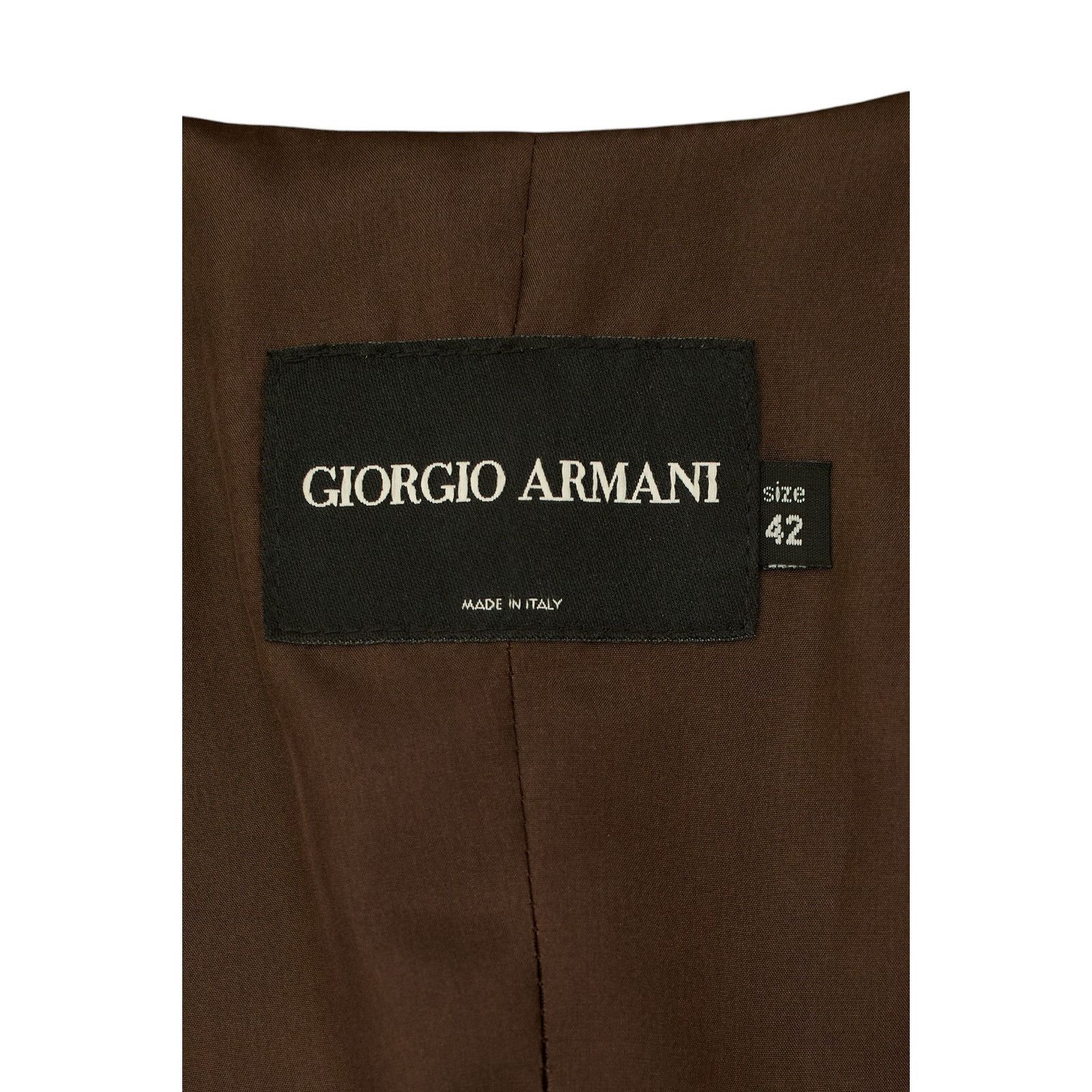 Giorgio Armani Leather Perforated Blazer Jacket Size M / US 6-8 / IT 42-44 - 4 Thumbnail