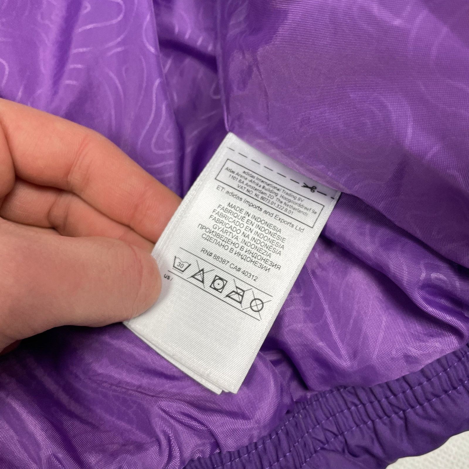 Adidas × Vintage Adidas Purple Long Sleeve Full Zip Puffer Jacket Medium Size M / US 6-8 / IT 42-44 - 15 Thumbnail
