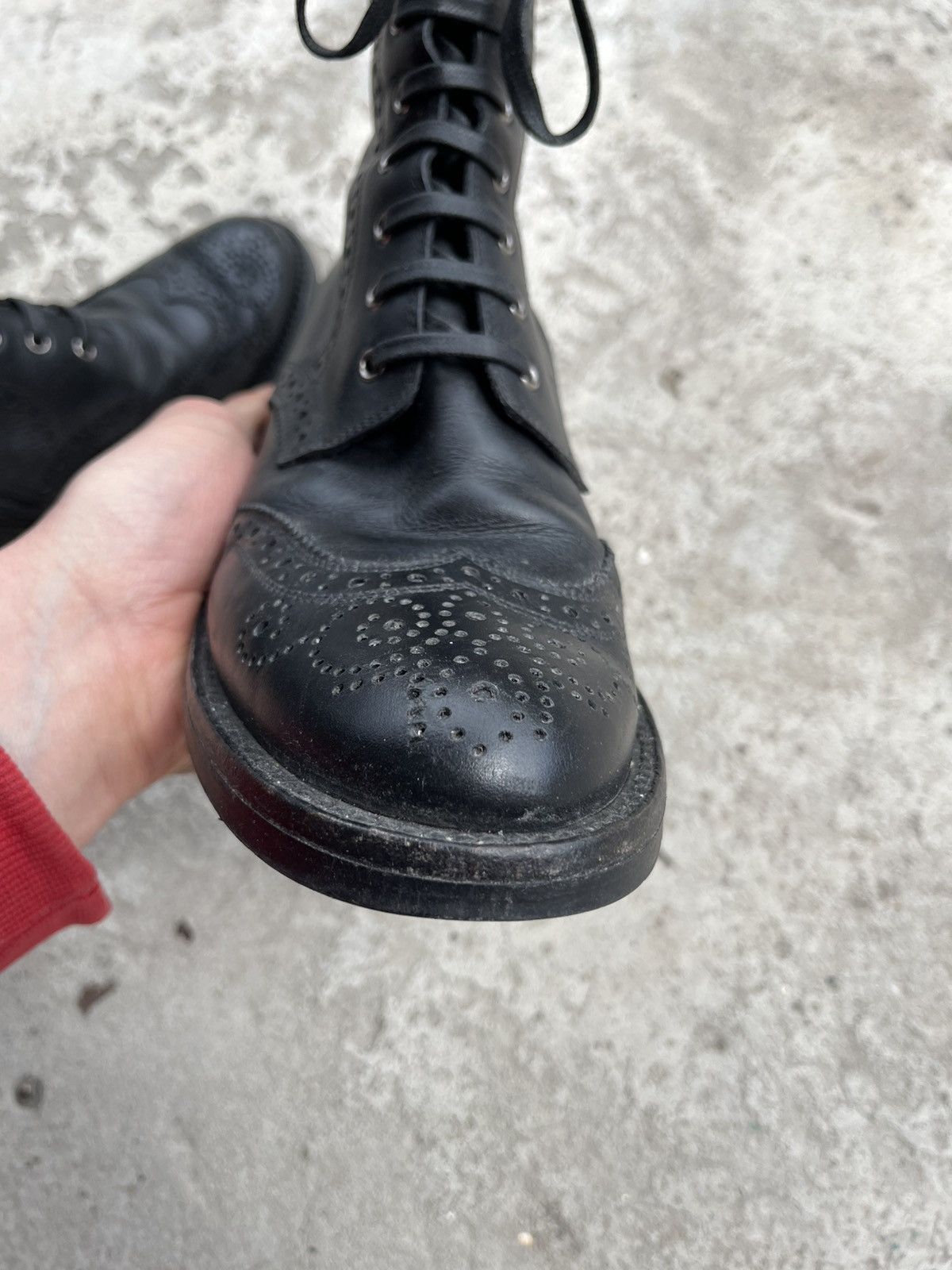 Prada MIU MIU Leather Studded Heels Combat Boots Y2K Shoes Size US 8 / IT 38 - 13 Thumbnail
