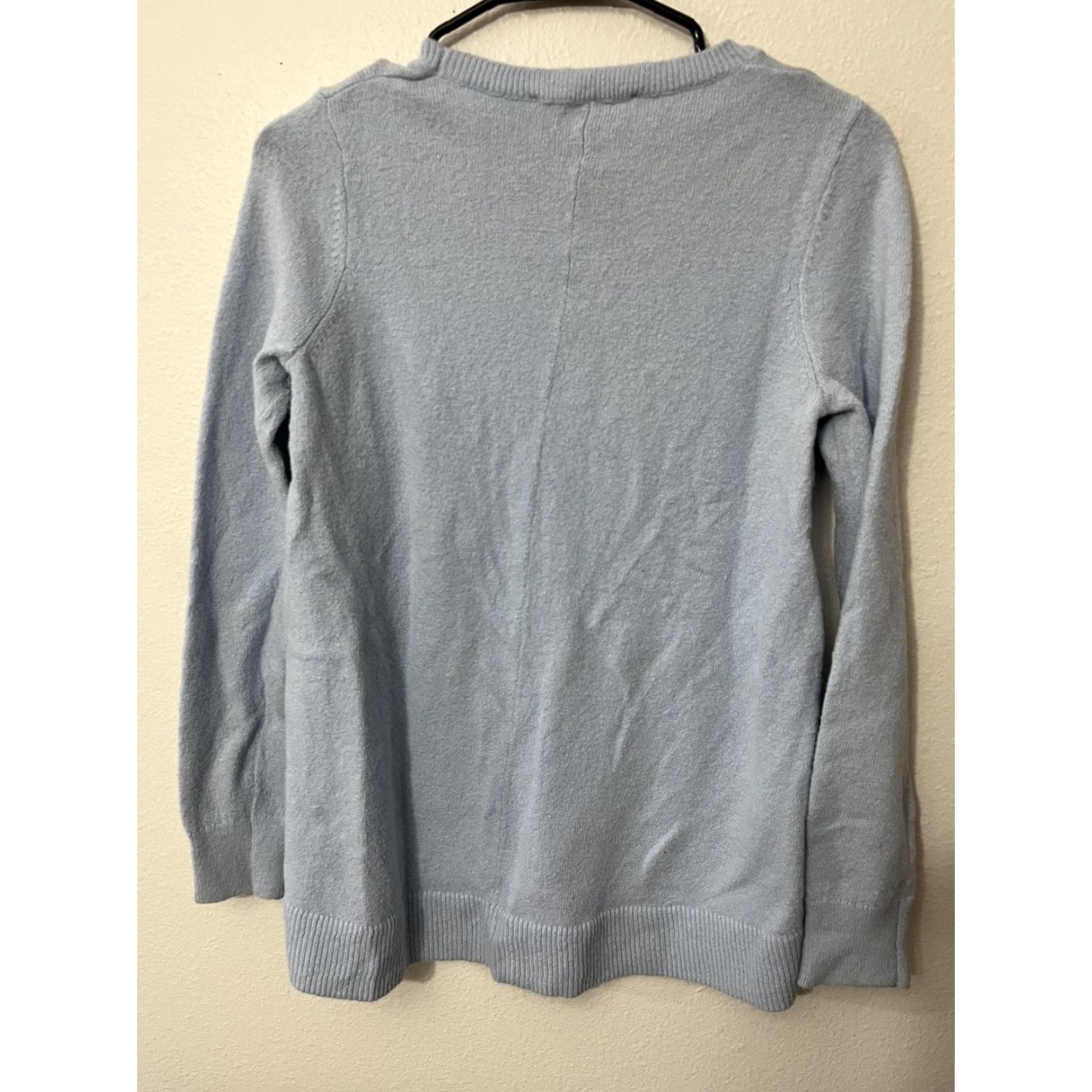 Loft VINTAGE Loft Women's Sweatshirt Long Sleeve Puff Crew Neck Size Small Blue Basic Athletic Season Size S / US 4 / IT 40 - 2 Thumbnail