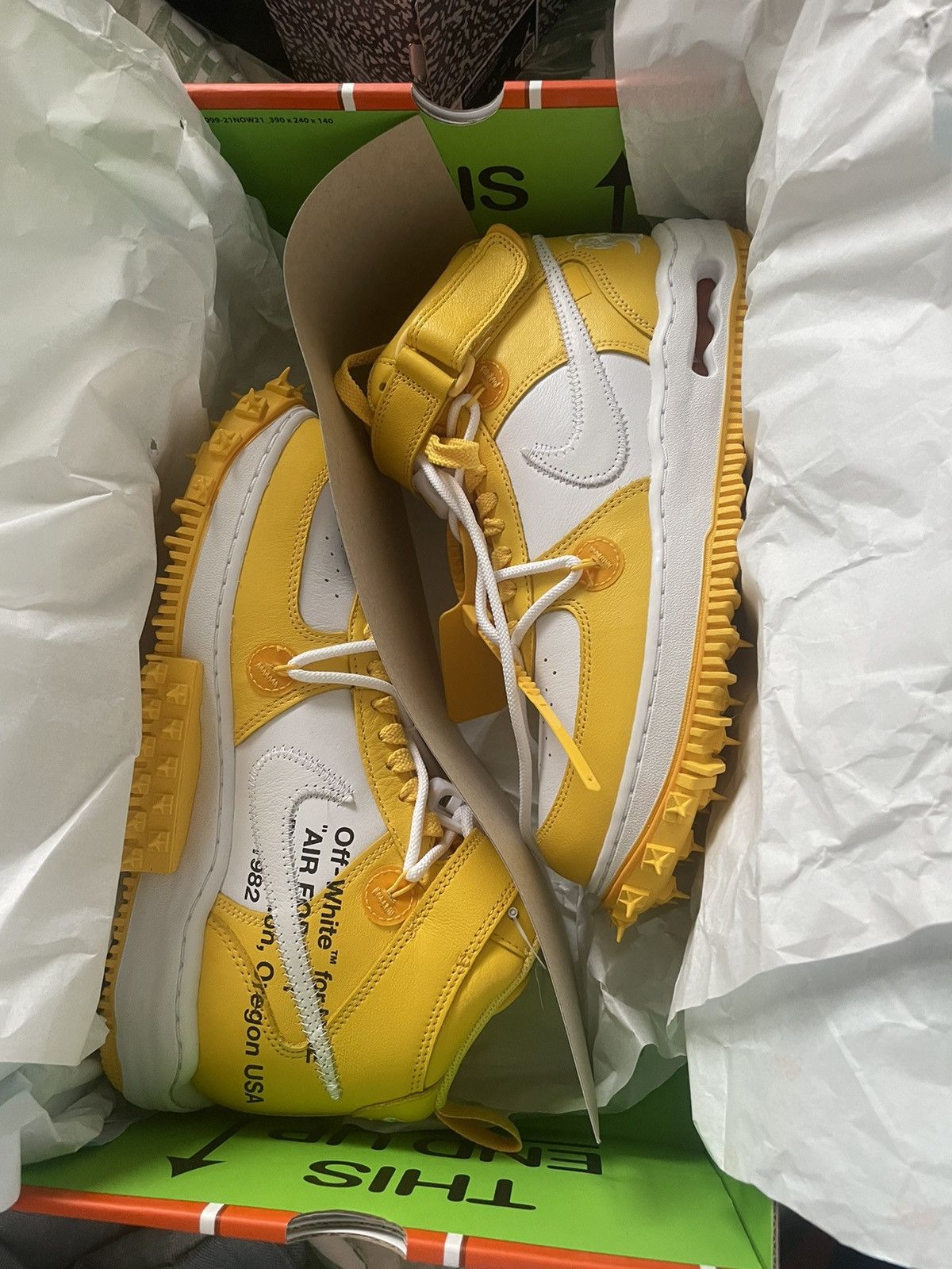Nike × Off-White Nike Air Force Mid Off-White Varsity Maze Size US 8.5 / EU 41-42 - 8 Thumbnail