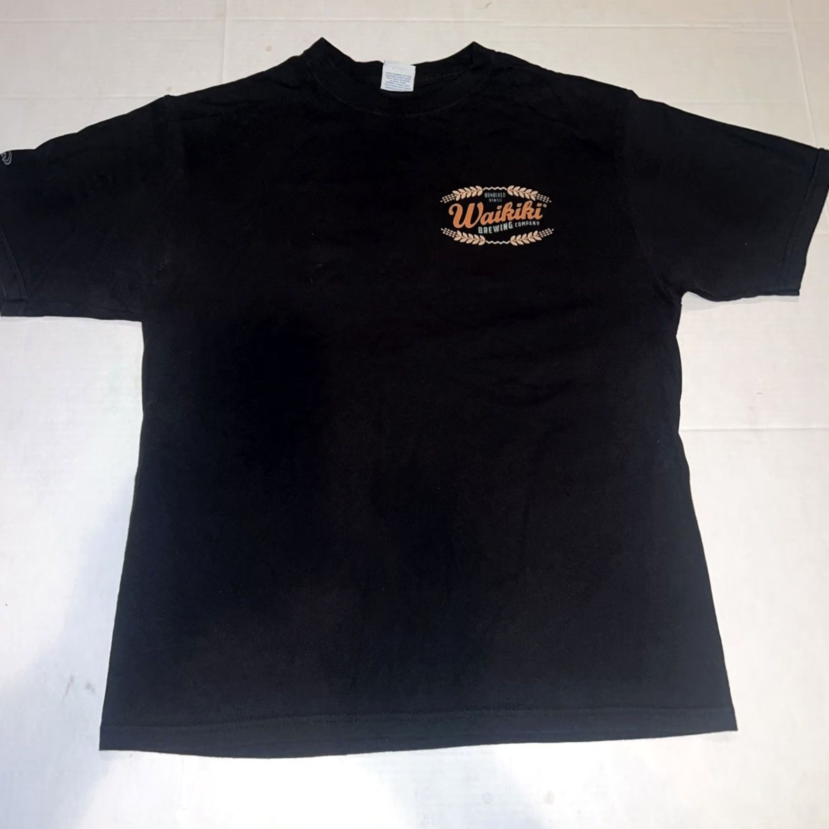 Vintage Crazy Shirts Waikiki Brewing Company Honolulu Hawaii Drinking Shirt Black Cotton Crew Neck Short Sleeve M Surfer Logo Tee Mens Size US M / EU 48-50 / 2 - 4 Thumbnail