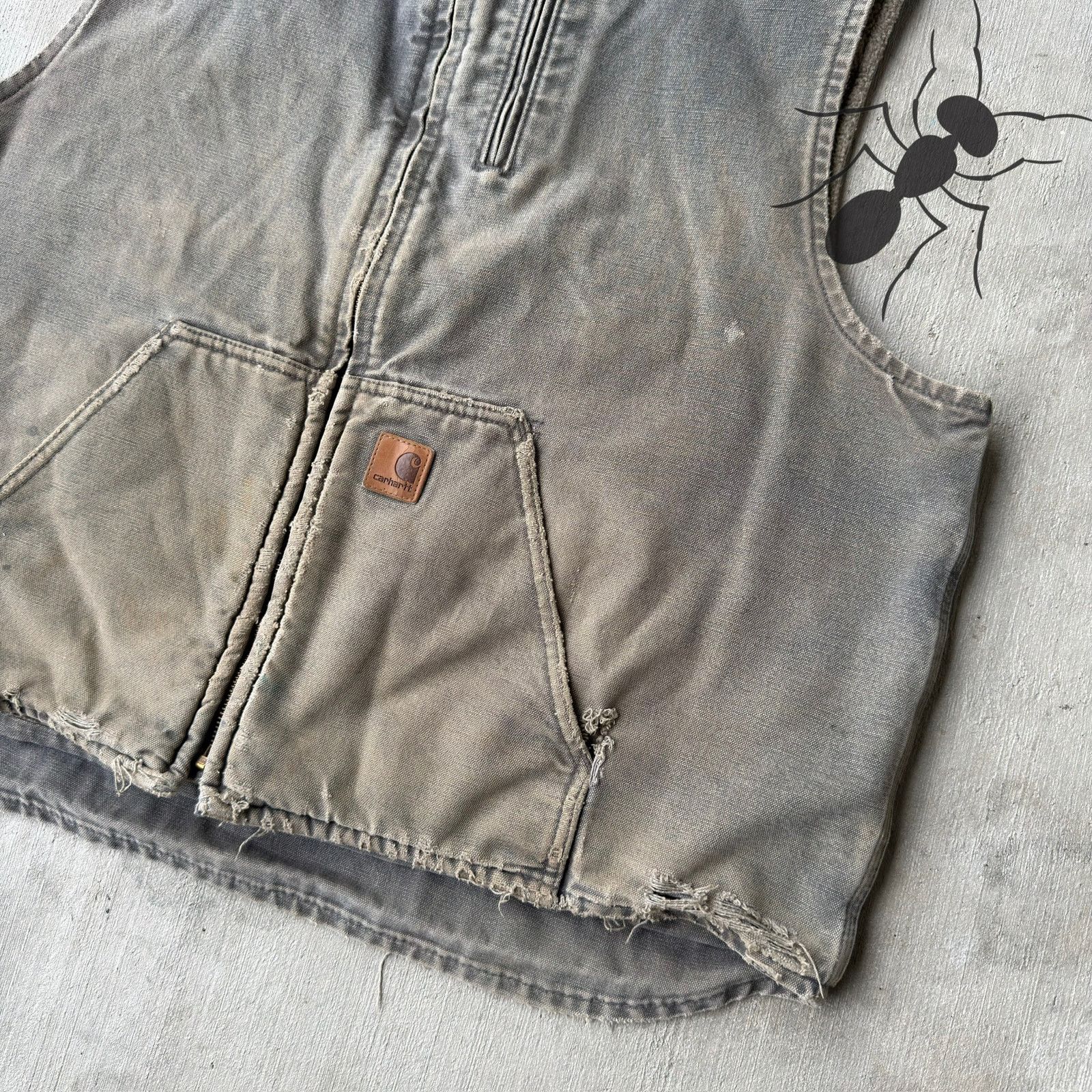 Carhartt × Vintage Carhartt V33 GVL gray work wear vest Size US XXL / EU 58 / 5 - 2 Thumbnail