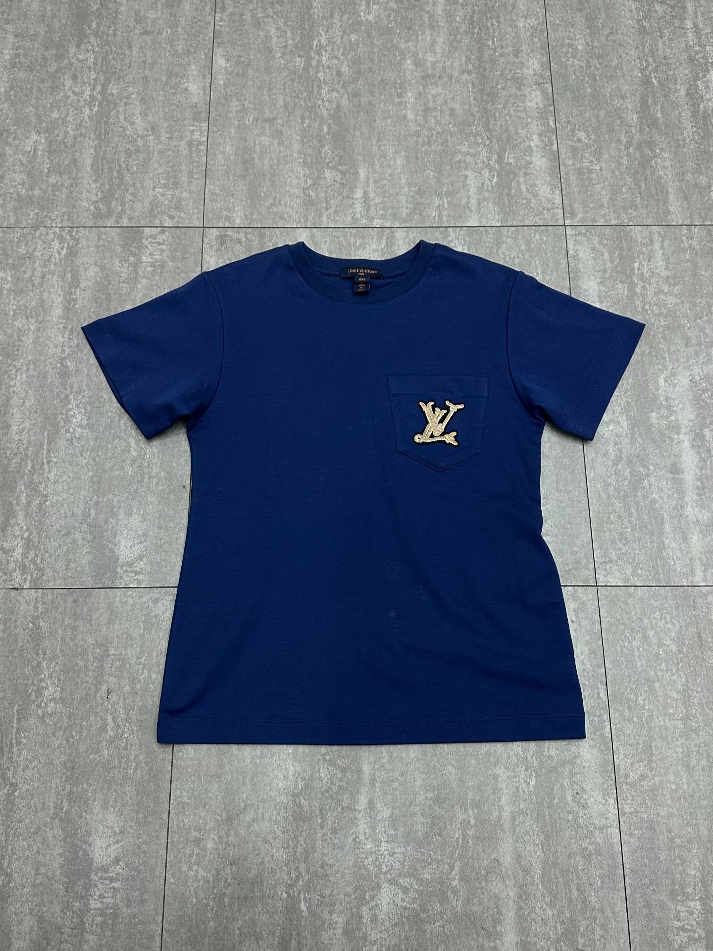 Louis Vuitton Louis Vuitton Blue T-Shirt xxs Men Size US XXS / EU 40 - 1 Thumbnail