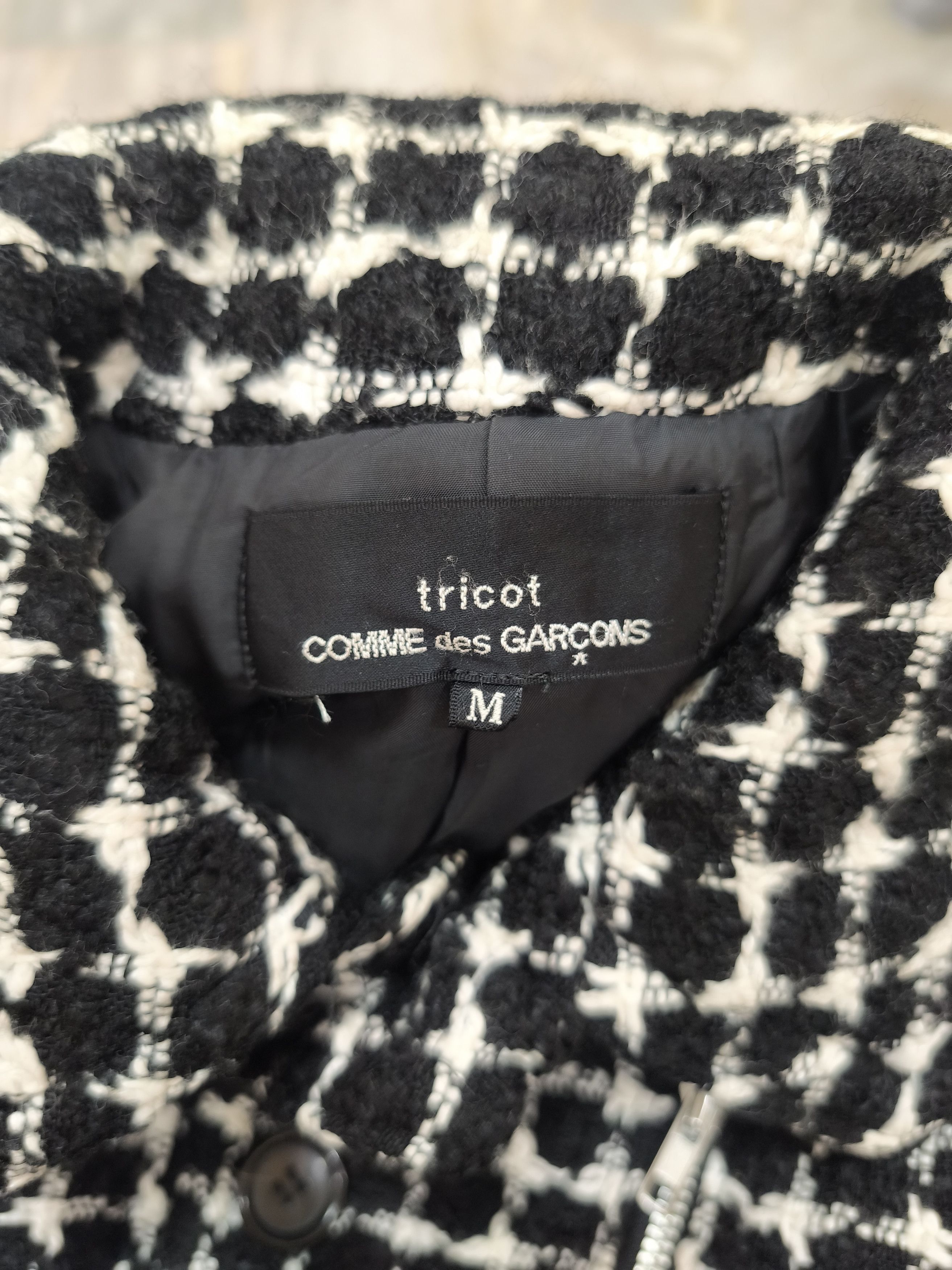 Tricot Comme des Garcons Archival Tricot Comme des Garcons Tweed Jacket - AD2005 Size M / US 6-8 / IT 42-44 - 8 Thumbnail