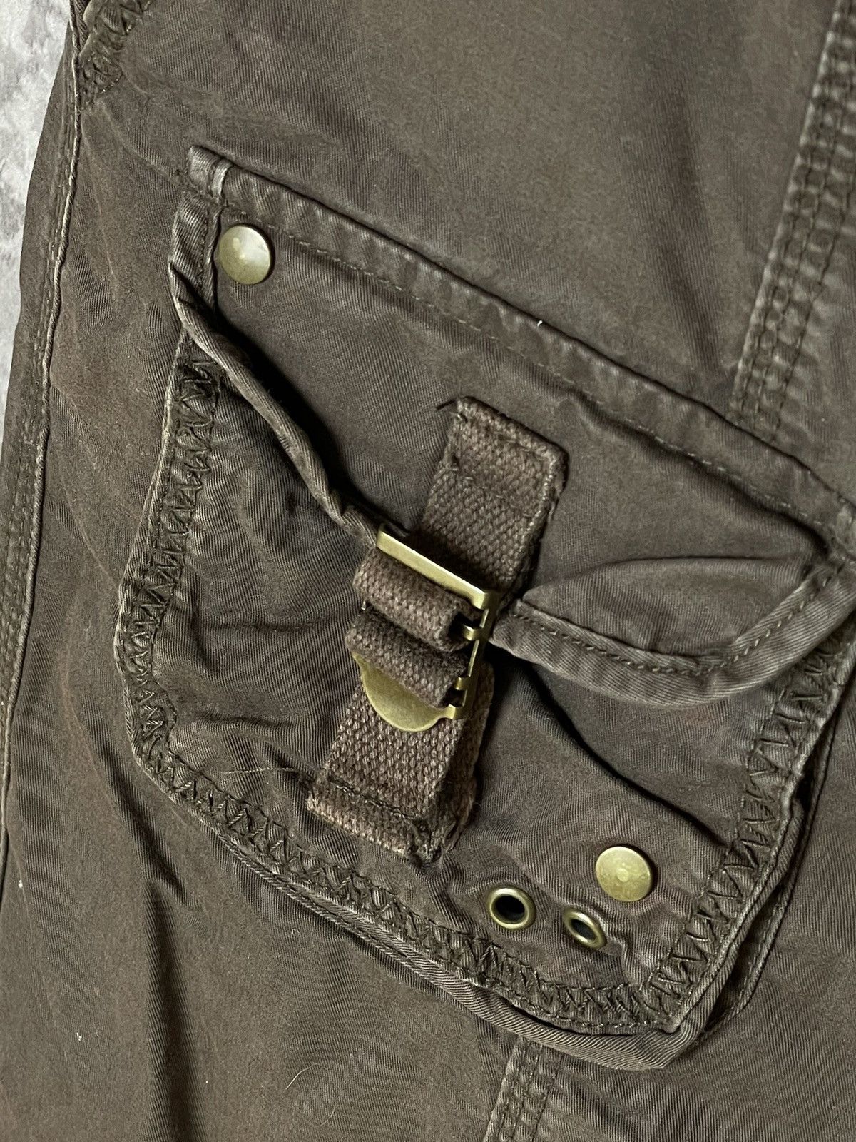 Japanese Brand × Vintage VINTAGE CARGO PANTS FLARED PARACHUTE SPRING JAPAN 90S Size 32" / US 10 / IT 46 - 7 Thumbnail