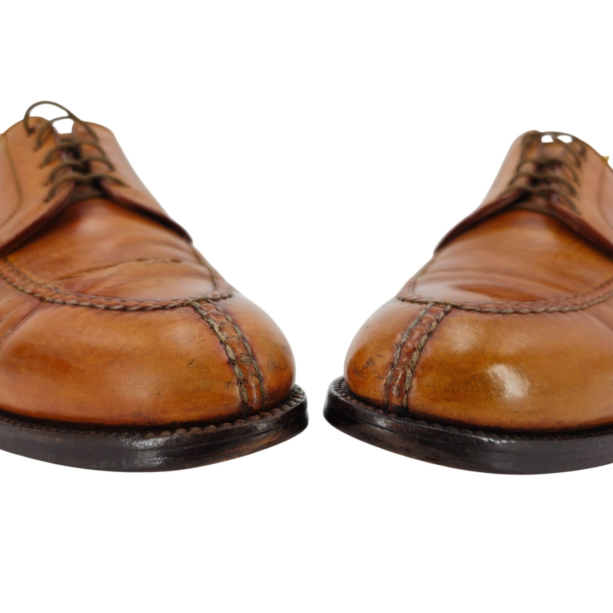 Alden Alden 962 Norwegian Front Blucher Burnished Tan Calf Leather Size US 11 / EU 44 - 9 Thumbnail