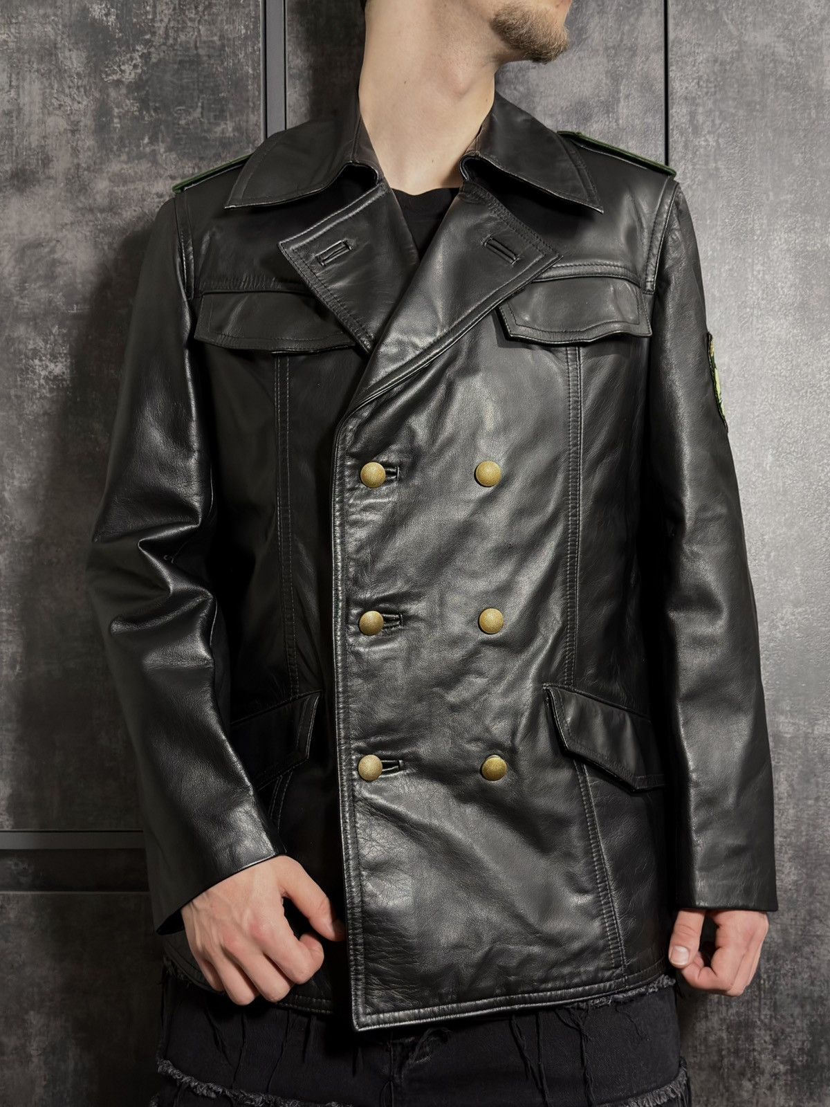 Hedi Slimane Vintage Lesco Leather Jacket Hedi Slimane | Grailed
