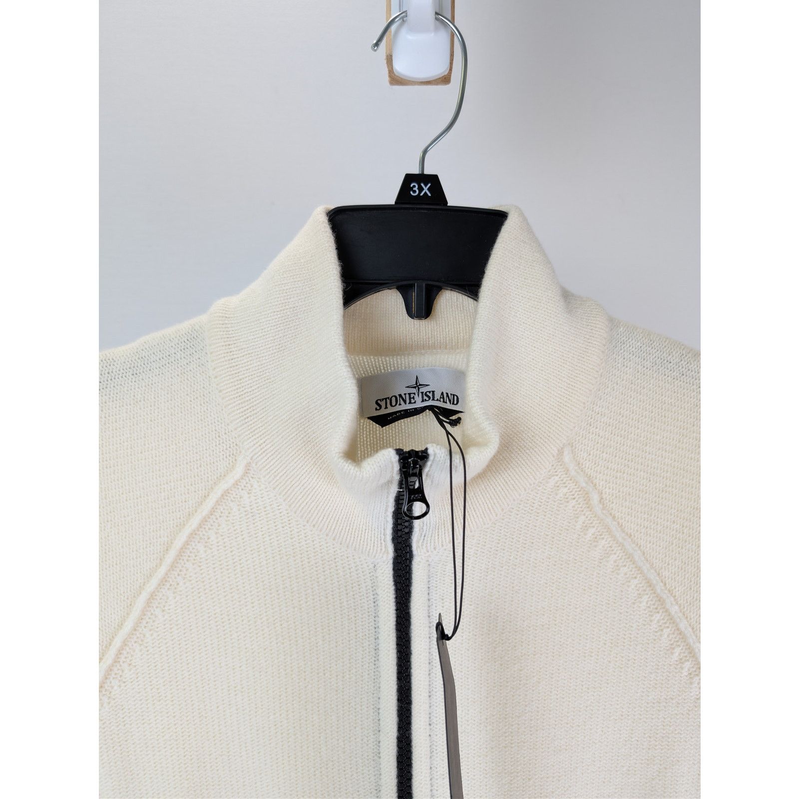 Stone Island o1rshd1 Zip-Up Cardigan Knitwear Sweater Jacket off-white Size US S / EU 44-46 / 1 - 8 Thumbnail