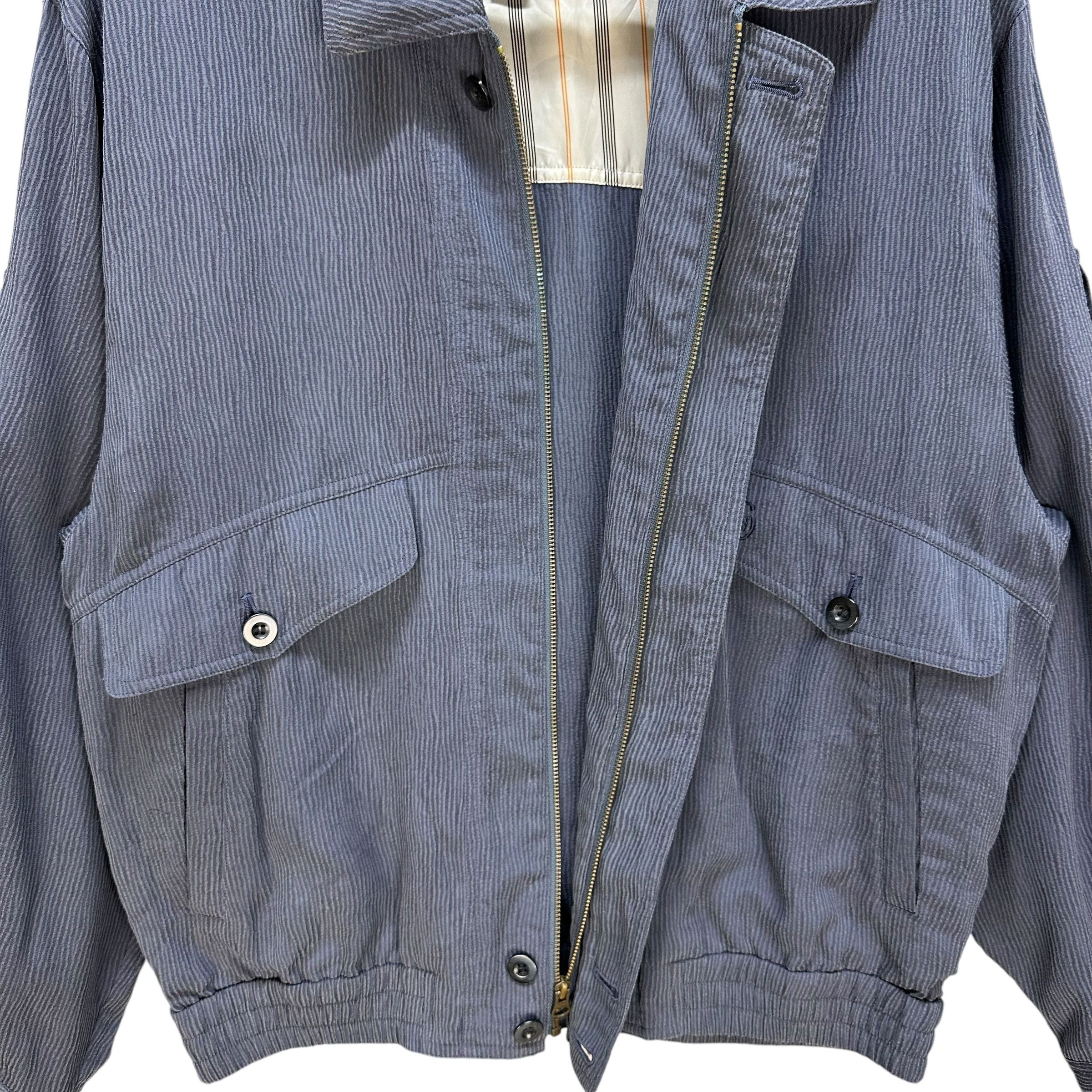 Gianni Valentino GIANNI VALENTINO Striped Casual Jacket #A52-1207 Size US L / EU 52-54 / 3 - 7 Thumbnail