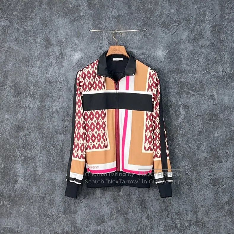 Valentino Valentino Color-blocked print casual jacket Size US S / EU 44-46 / 1 - 1 Thumbnail