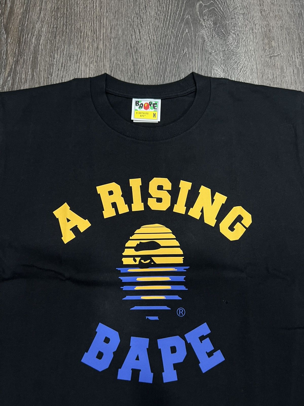Bape Bape A Rising Bape Black Tee Sz M NEW Size US M / EU 48-50 / 2 - 2 Thumbnail