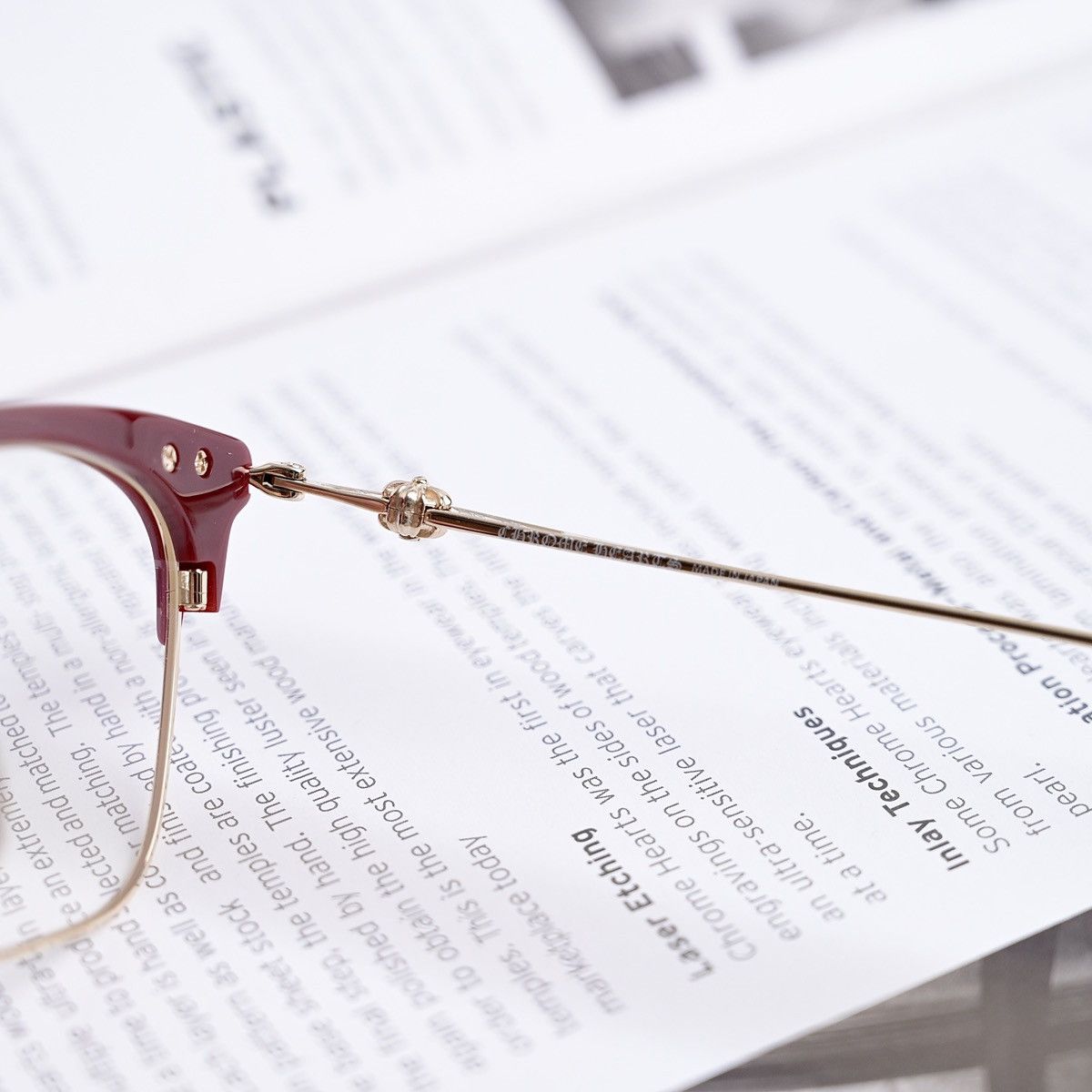 Chrome Hearts CHROME HEARTS SLUNTRADICTION (54) BORDELLO/ GP GLASSES Size ONE SIZE - 9 Thumbnail