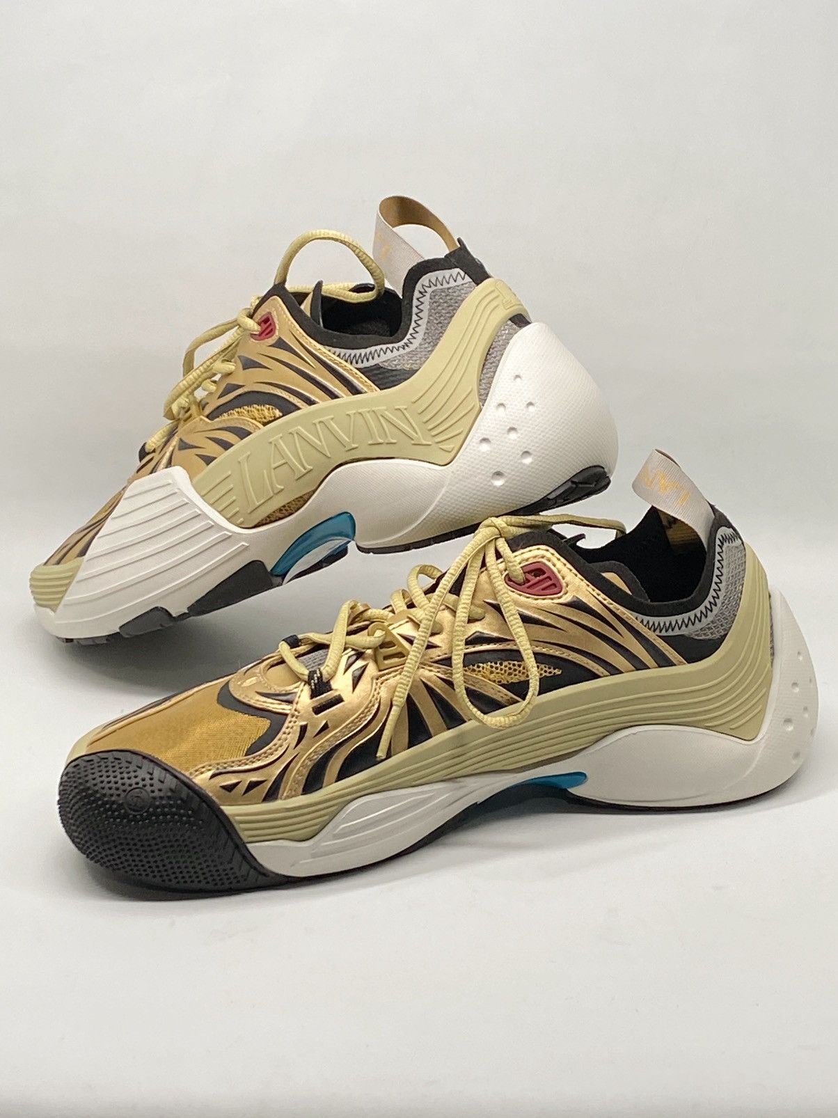 Lanvin Lanvin Logo Low Top Mesh Sneakers size 44/us size 11 Size US 11 / EU 44 - 6 Thumbnail