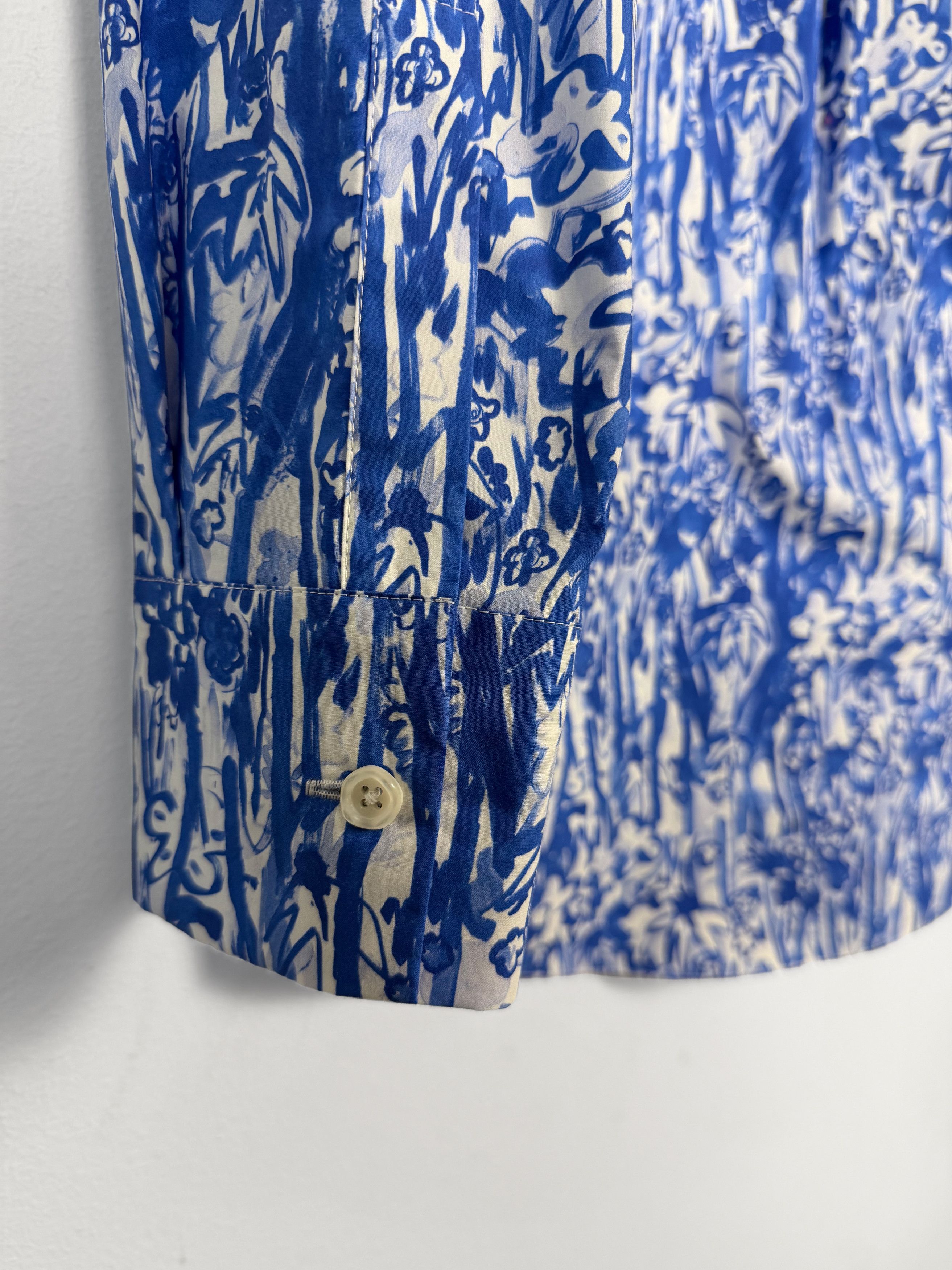 Marni Oversized Abstract Floral Poplin Shirt Size US L / EU 52-54 / 3 - 3 Thumbnail