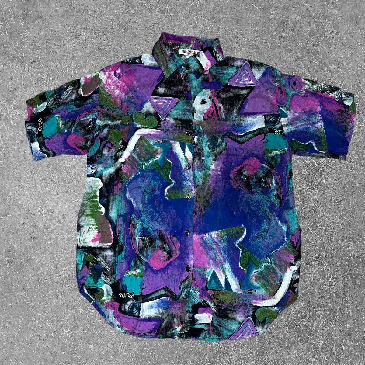 Vintage American Vintage 100% Rayon Button Up Shirt Womens Size 8 Size M / US 6-8 / IT 42-44 - 1 Thumbnail